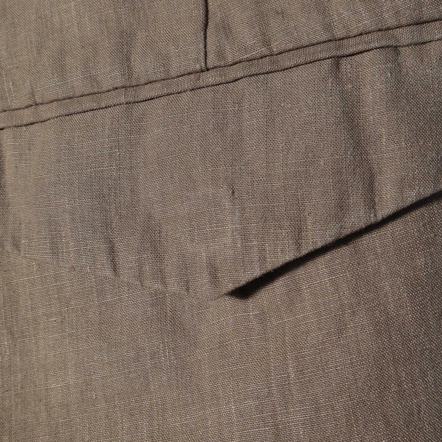 HIGH DENSE LINEN TROUSERS