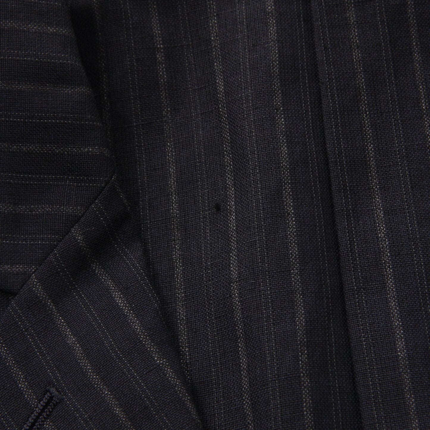 CHALK STRIPE LINEN WOOL JACKET