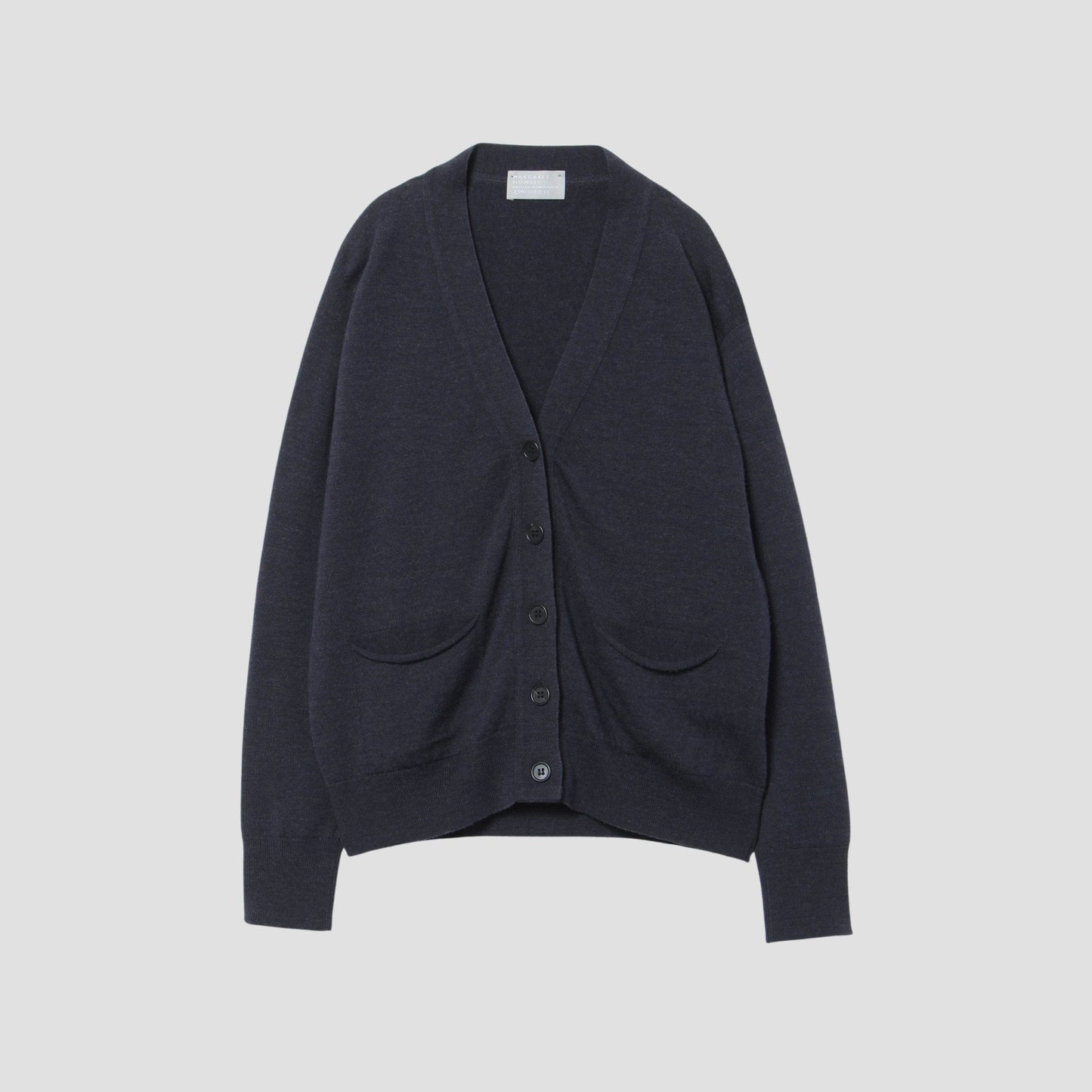MERINO V NECK CARDIGAN KNIT