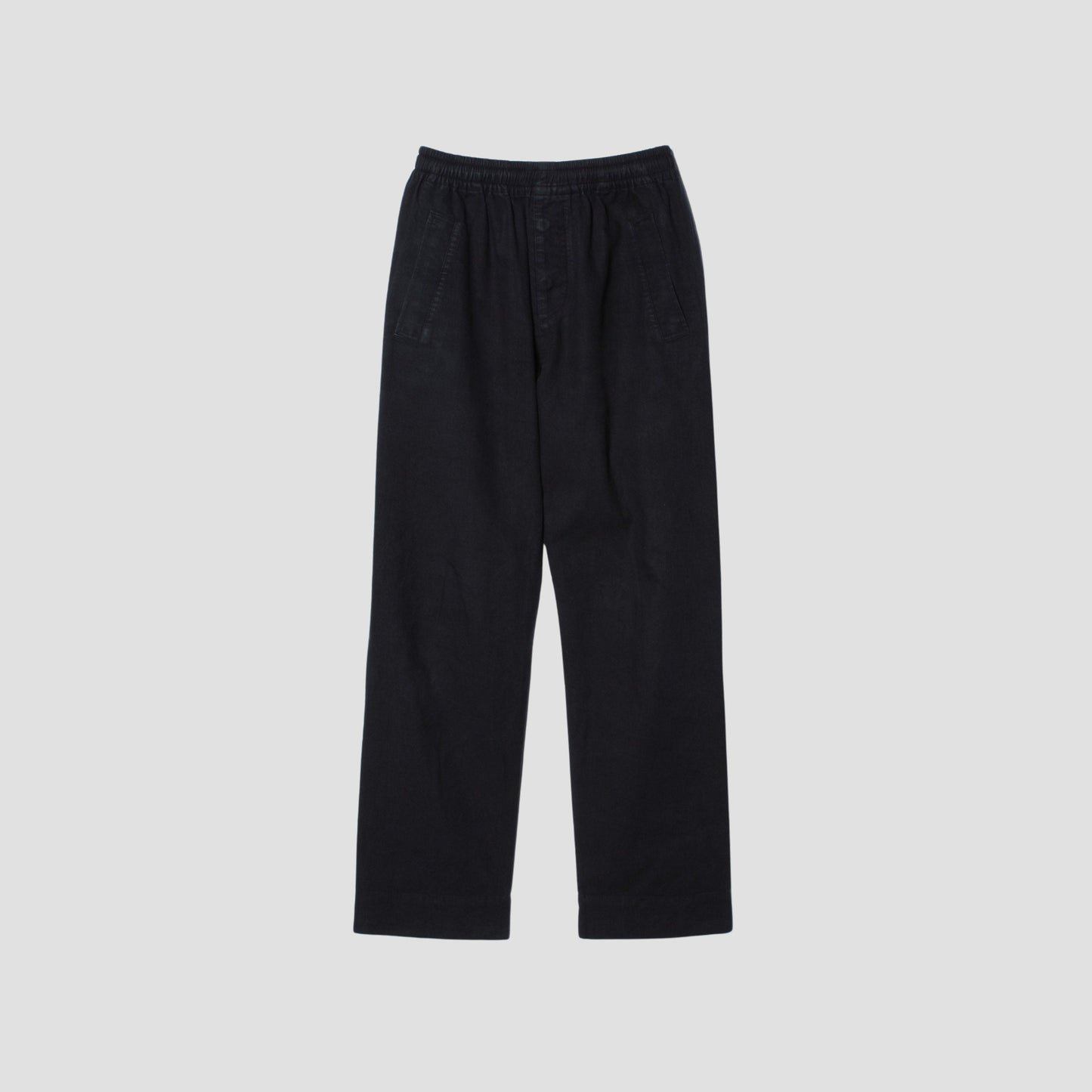 LINEN COTTON TWILL TROUSERS