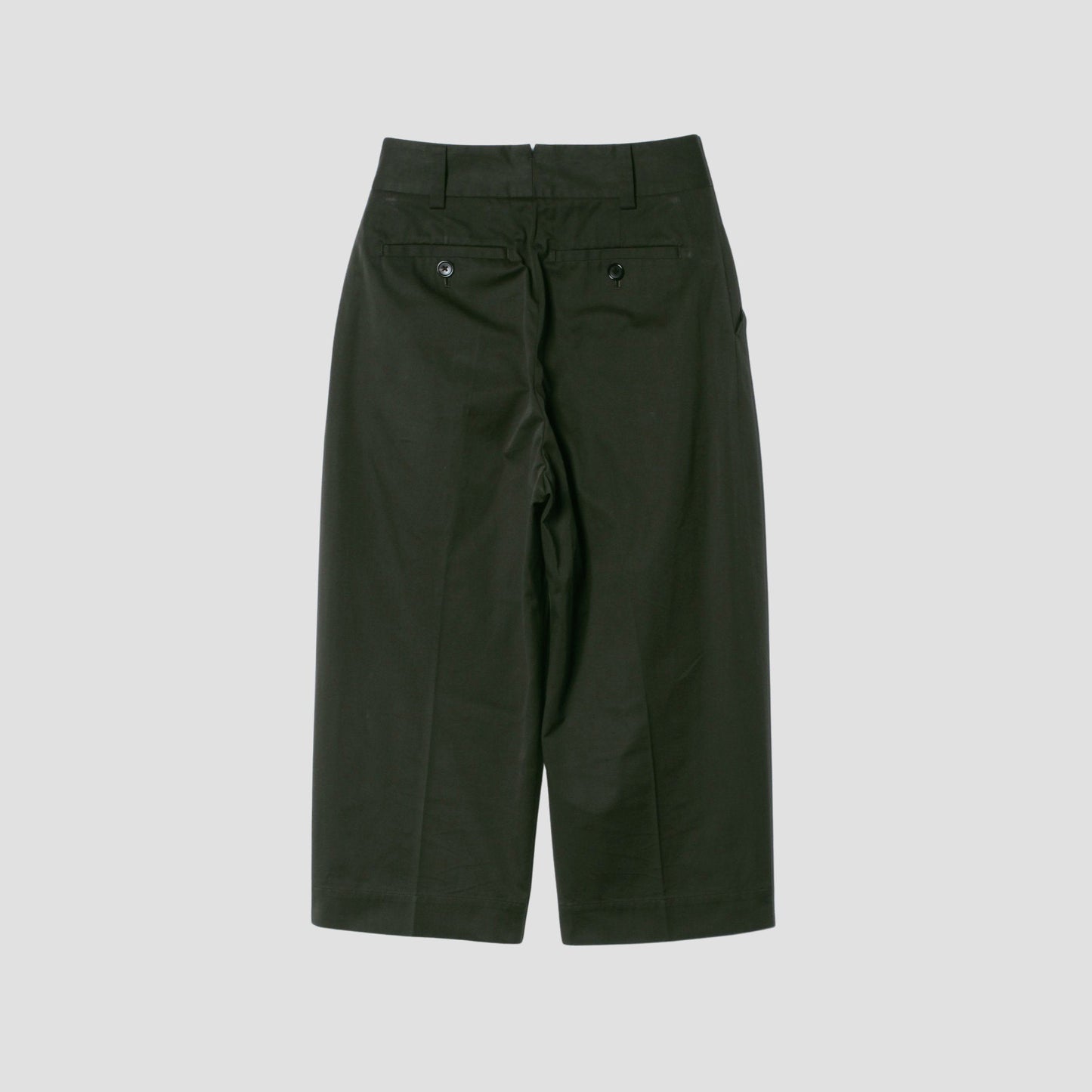 DENSE FINE COTTON TWILL TROUSERS