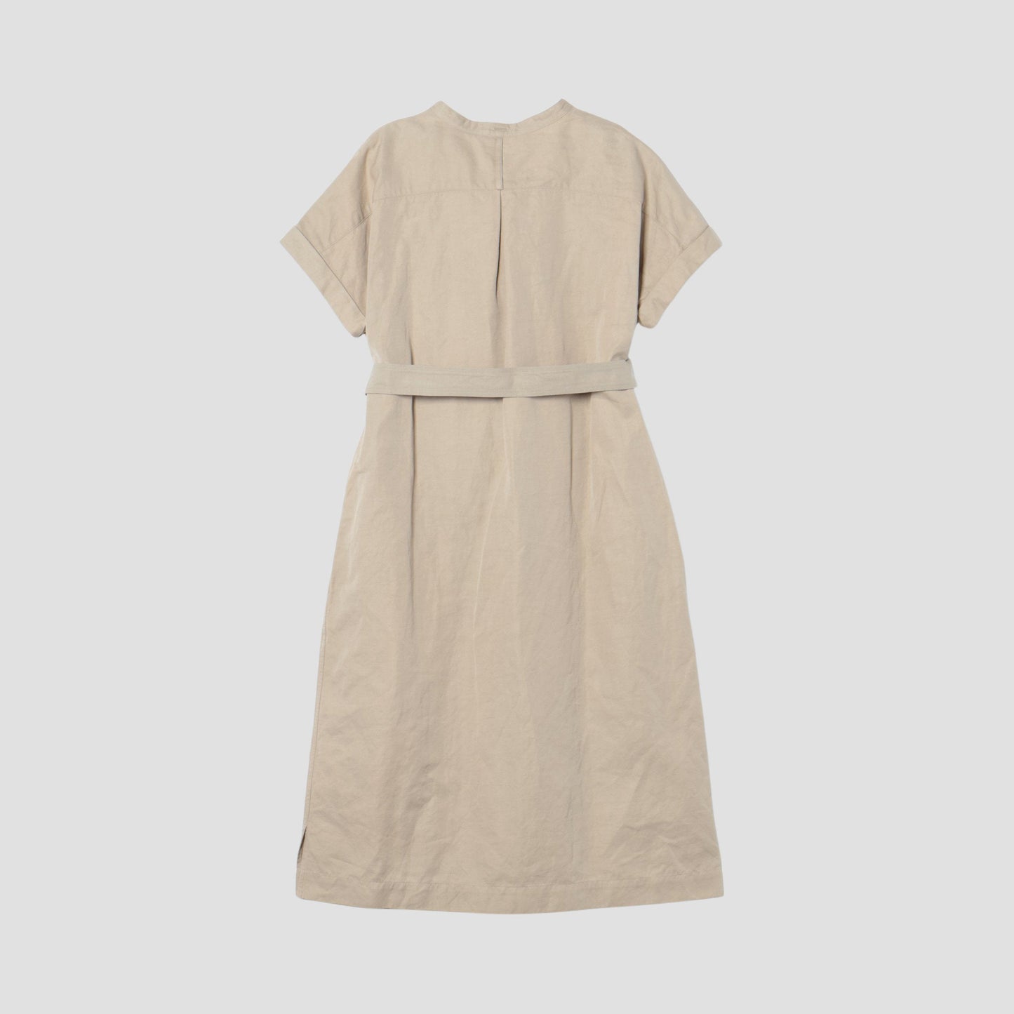 COTTON LINEN TWILL DRESS