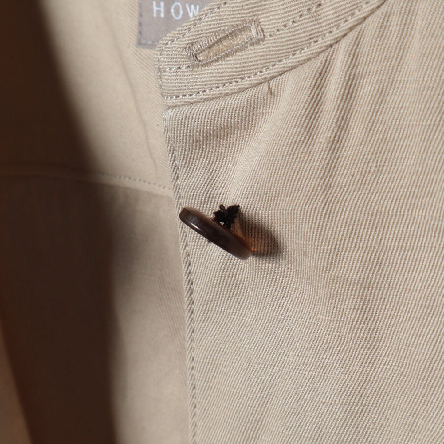 COTTON LINEN TWILL DRESS