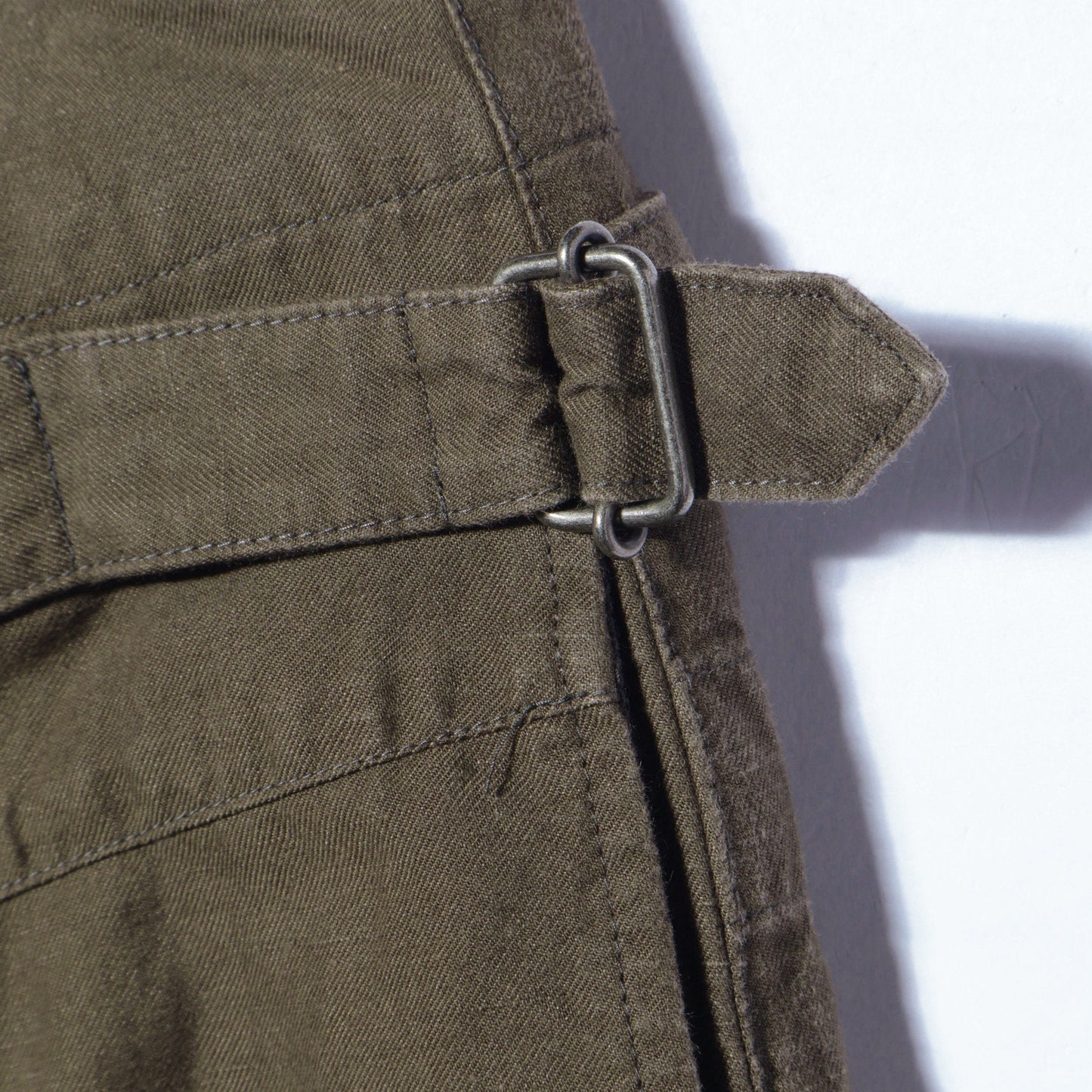 COTTON LINEN TWILL TROUSERS