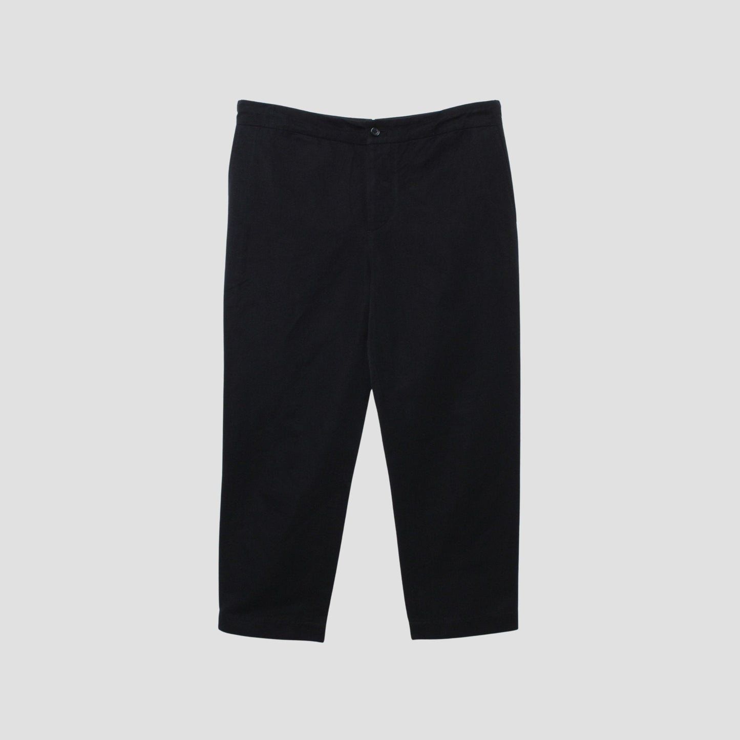 LINEN COTTON TWILL TROUSERS