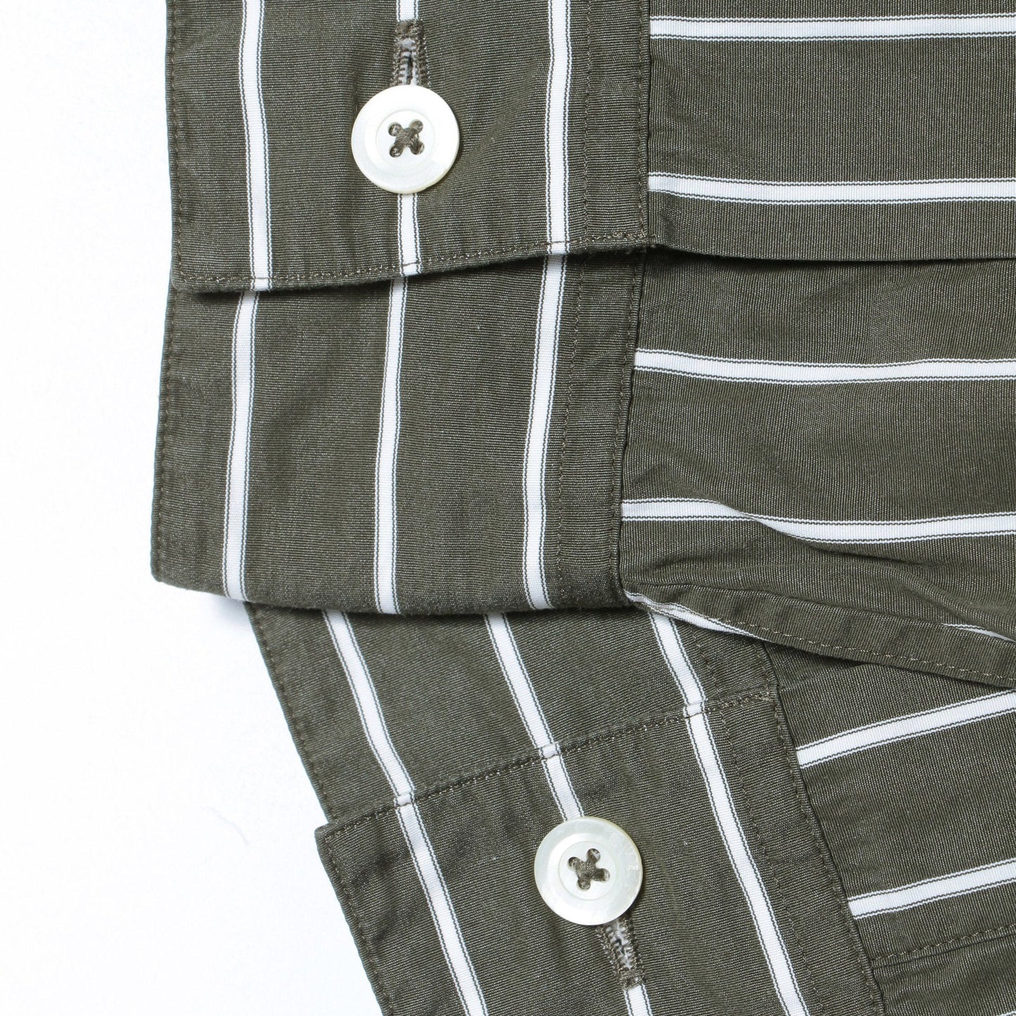 GRAPHIC STRIPE COTTON SHIRT