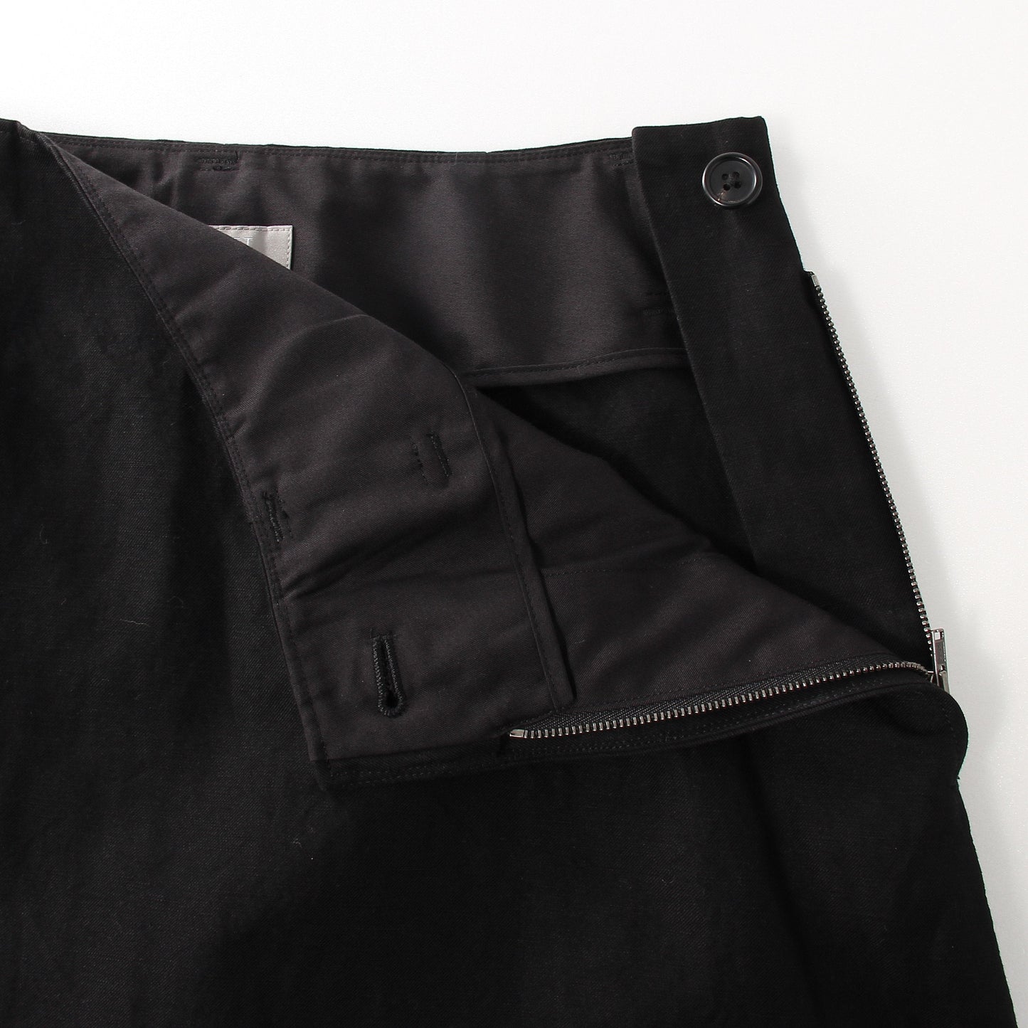 COTTON LINEN TWILL SKIRT