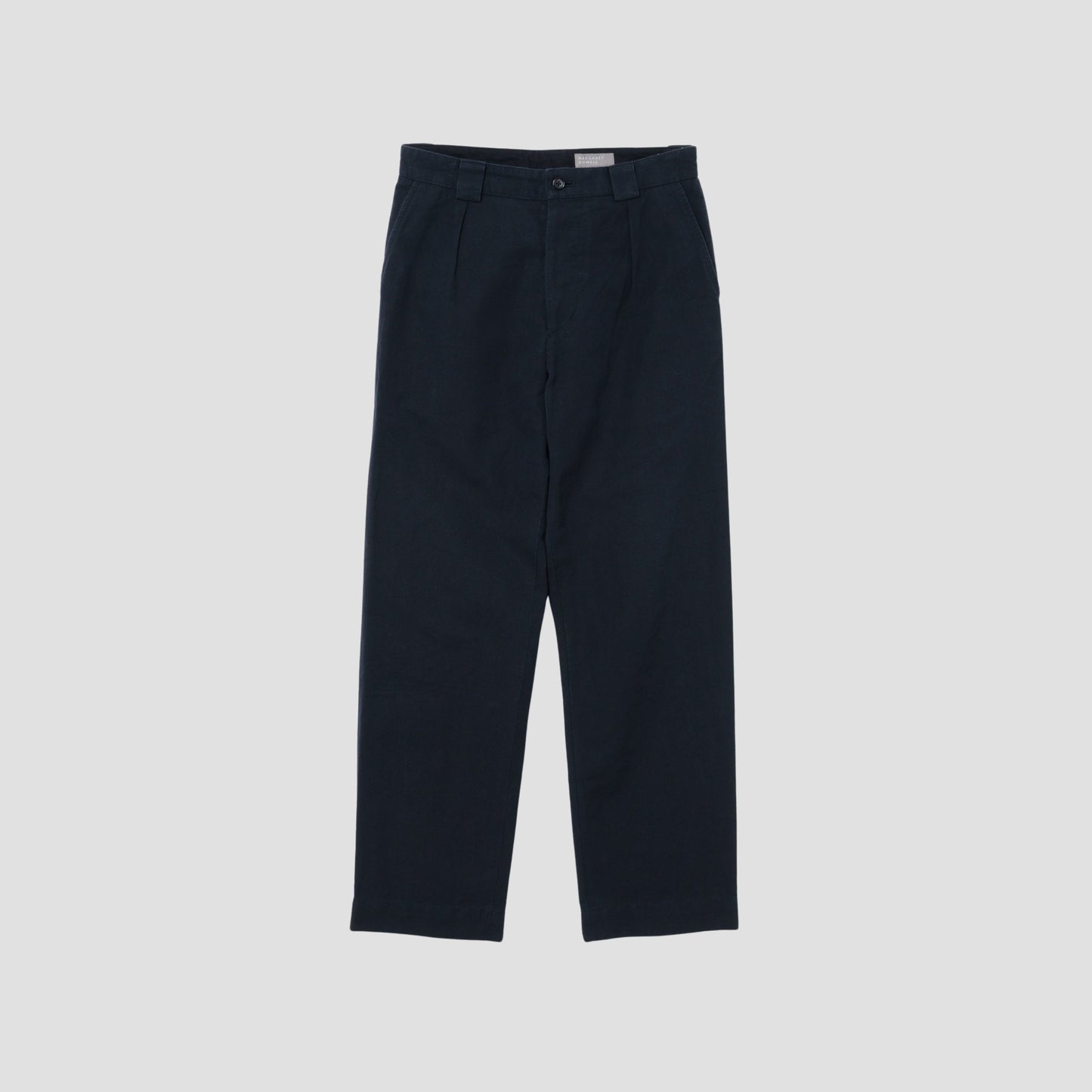 COTTON LINEN CANVAS TROUSERS