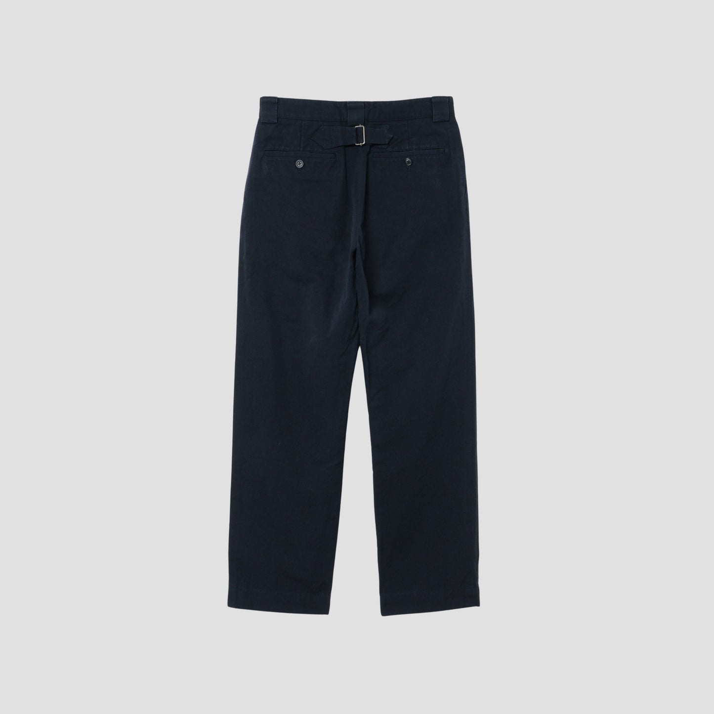 COTTON LINEN CANVAS TROUSERS