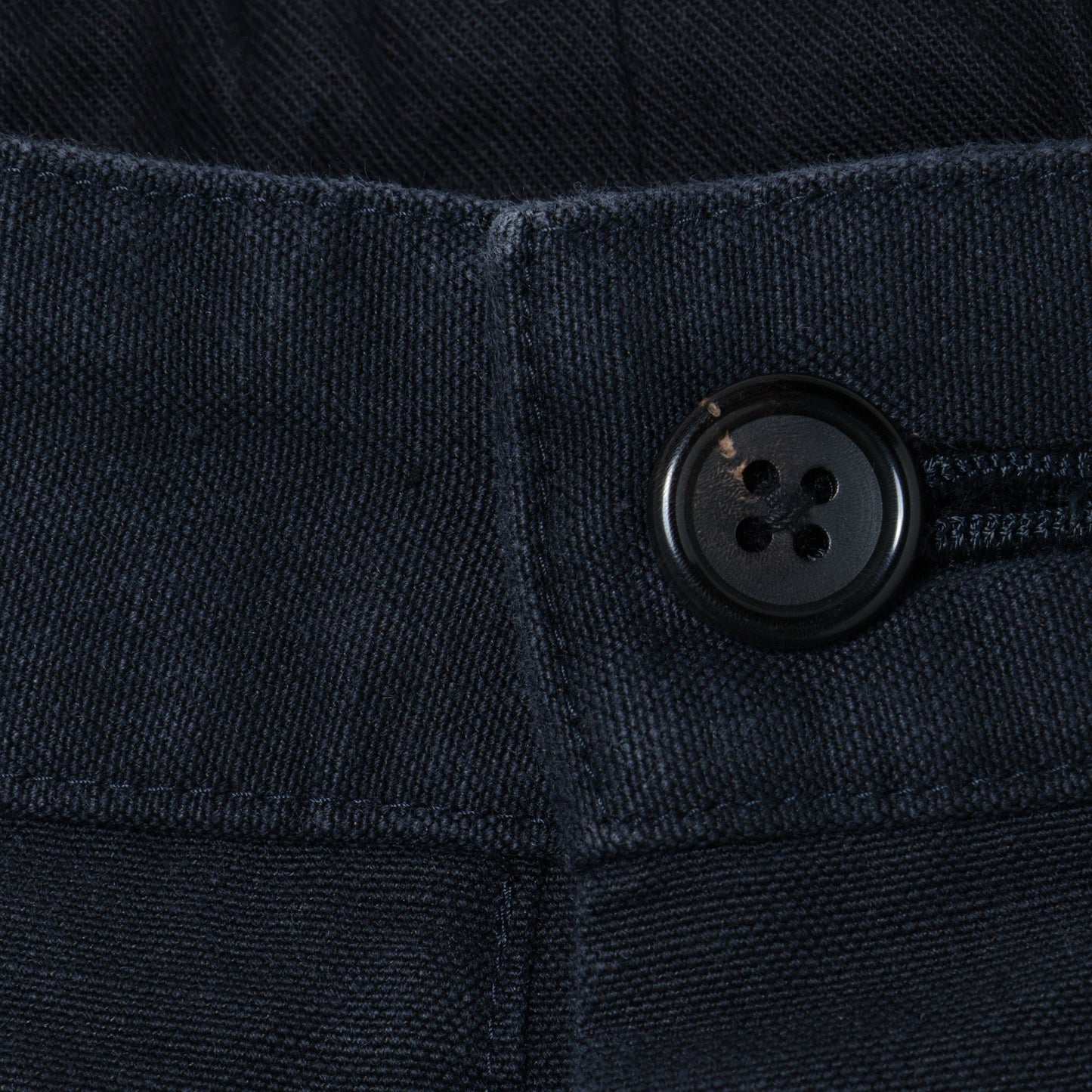 COTTON LINEN CANVAS TROUSERS