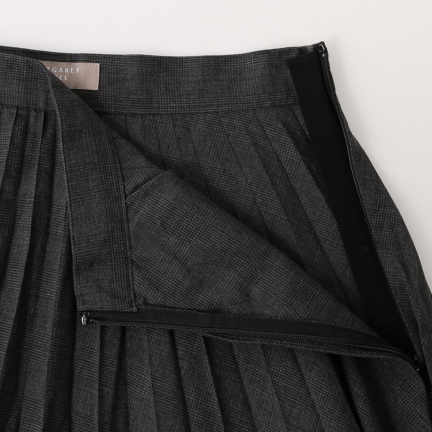 PRINCE OF WALES CHECK WOOL BLEND SKIRT