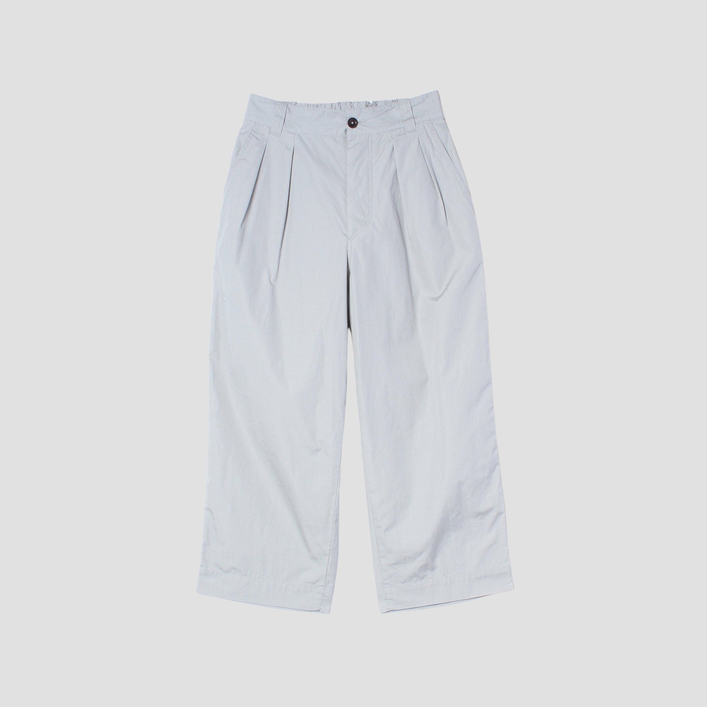 FINE COMPACT COTTON POPLIN TROUSERS