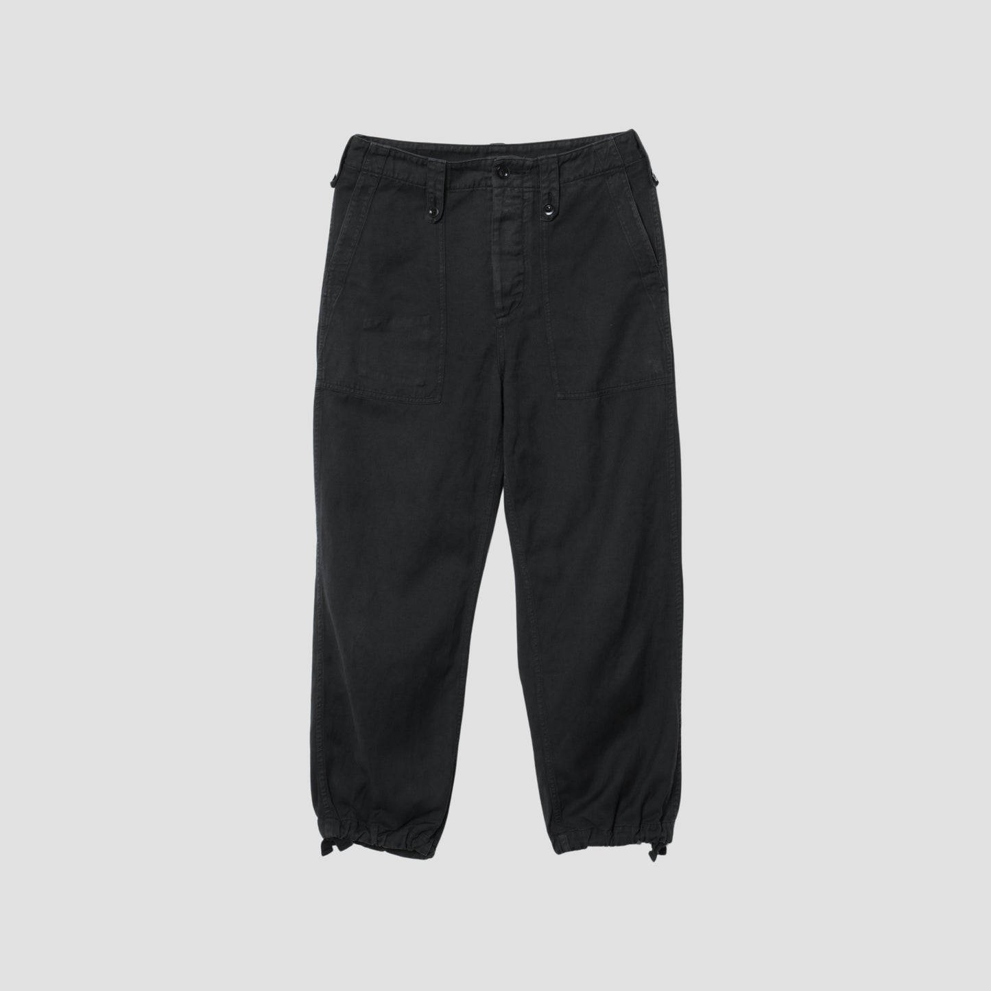 HIGHTWISTED COTTON LINEN TROUSERS