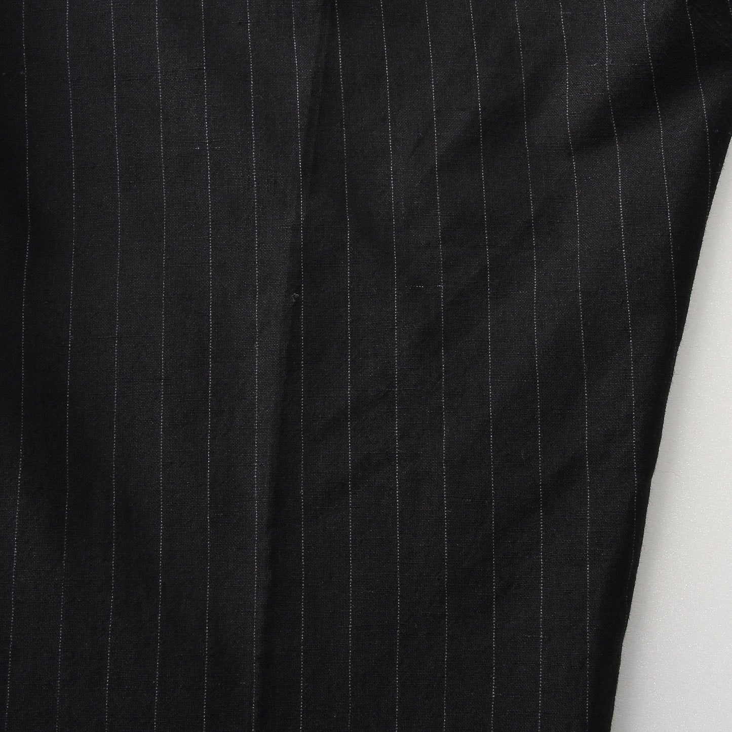 PINSTRIPE WOOL LINEN TROUSERS