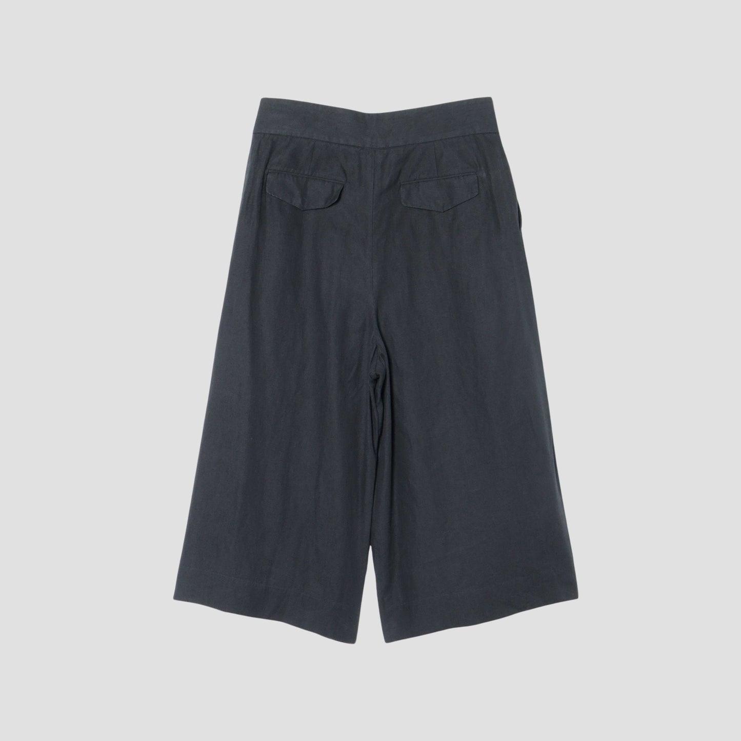 COATED LINEN PLAINWEAVE TROUSERS