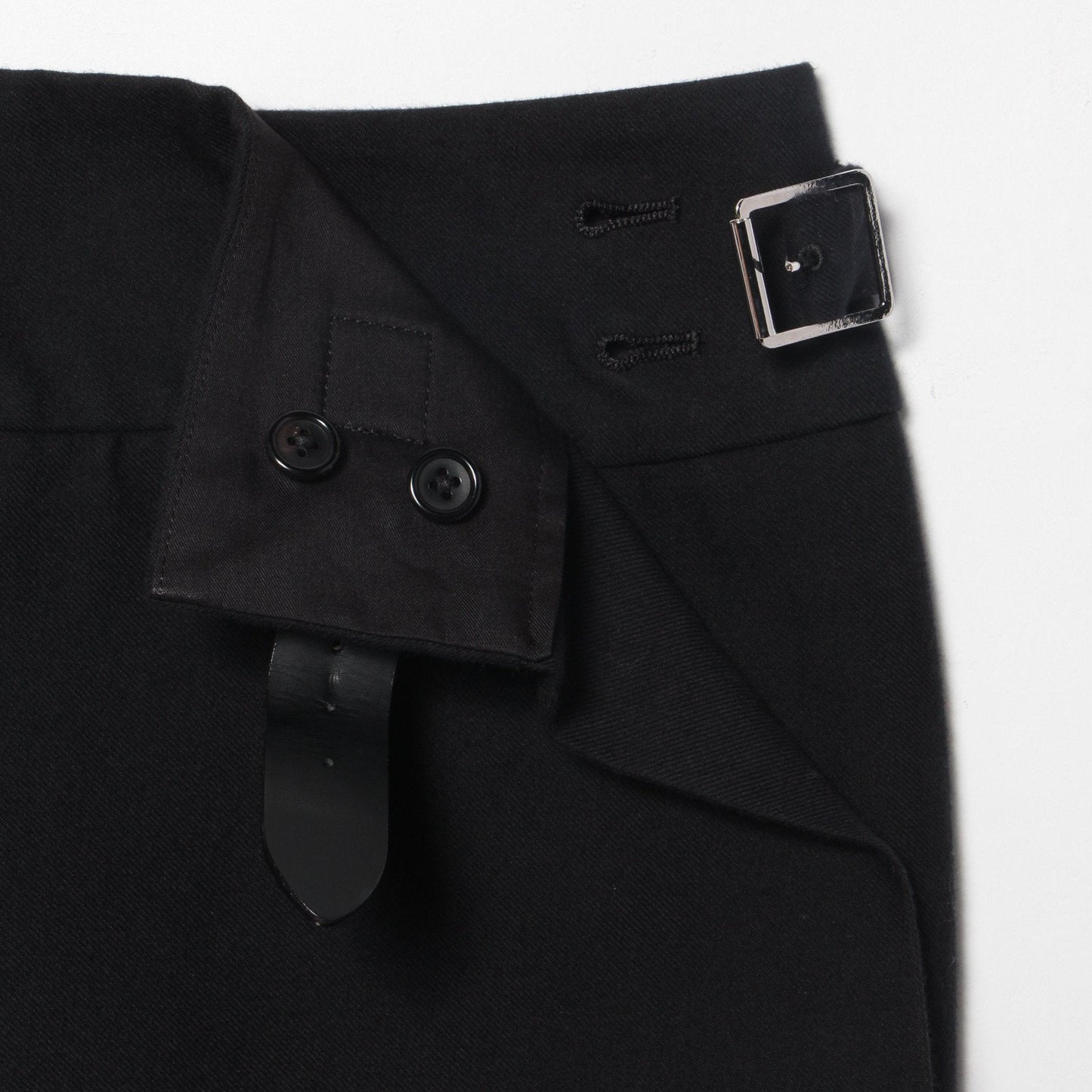 BRUSHED COTTON WOOL SKIRT