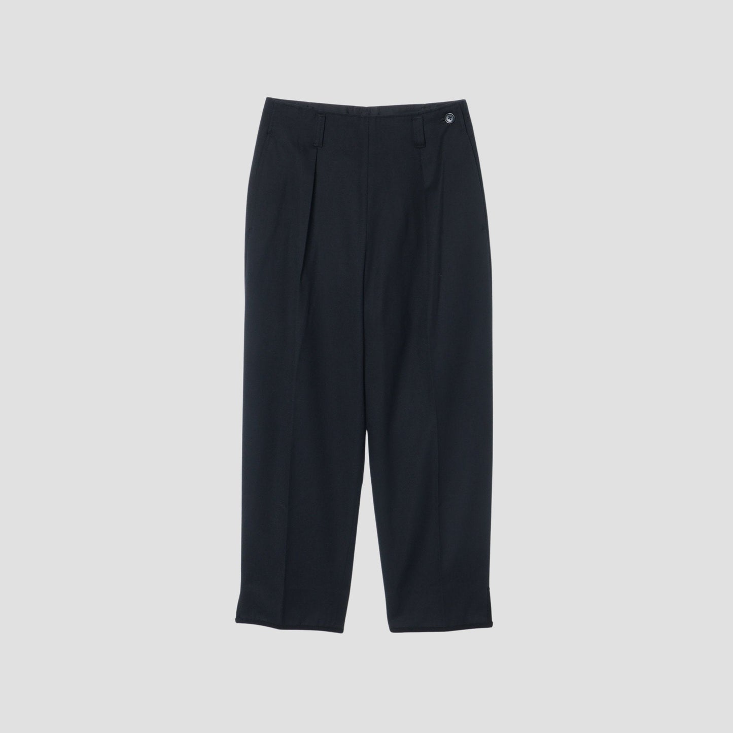 WHIPCORD WOOL COTTON TROUSERS