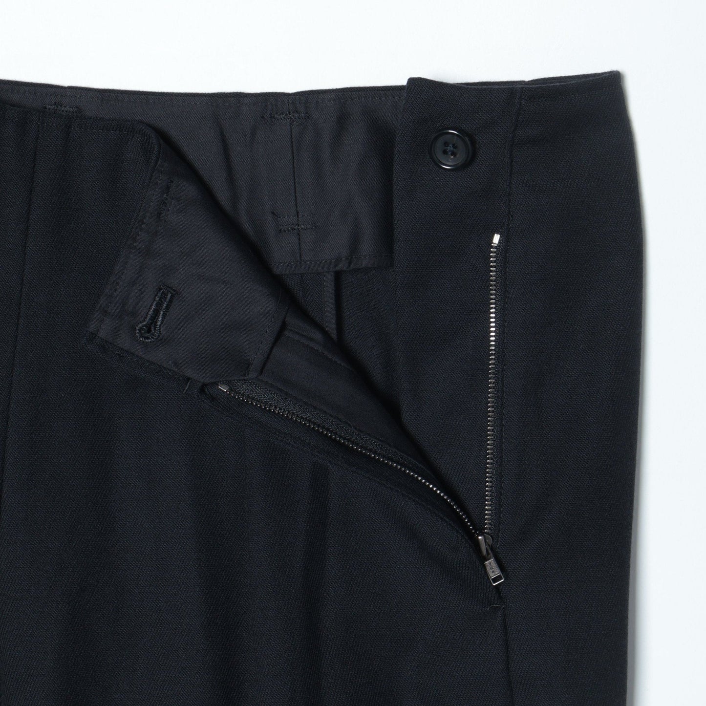 WHIPCORD WOOL COTTON TROUSERS