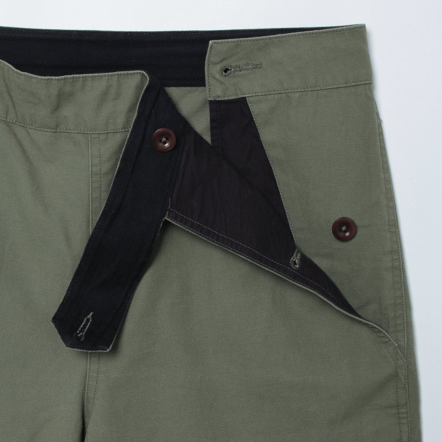 COMPACT BROKEN DRILL TROUSERS