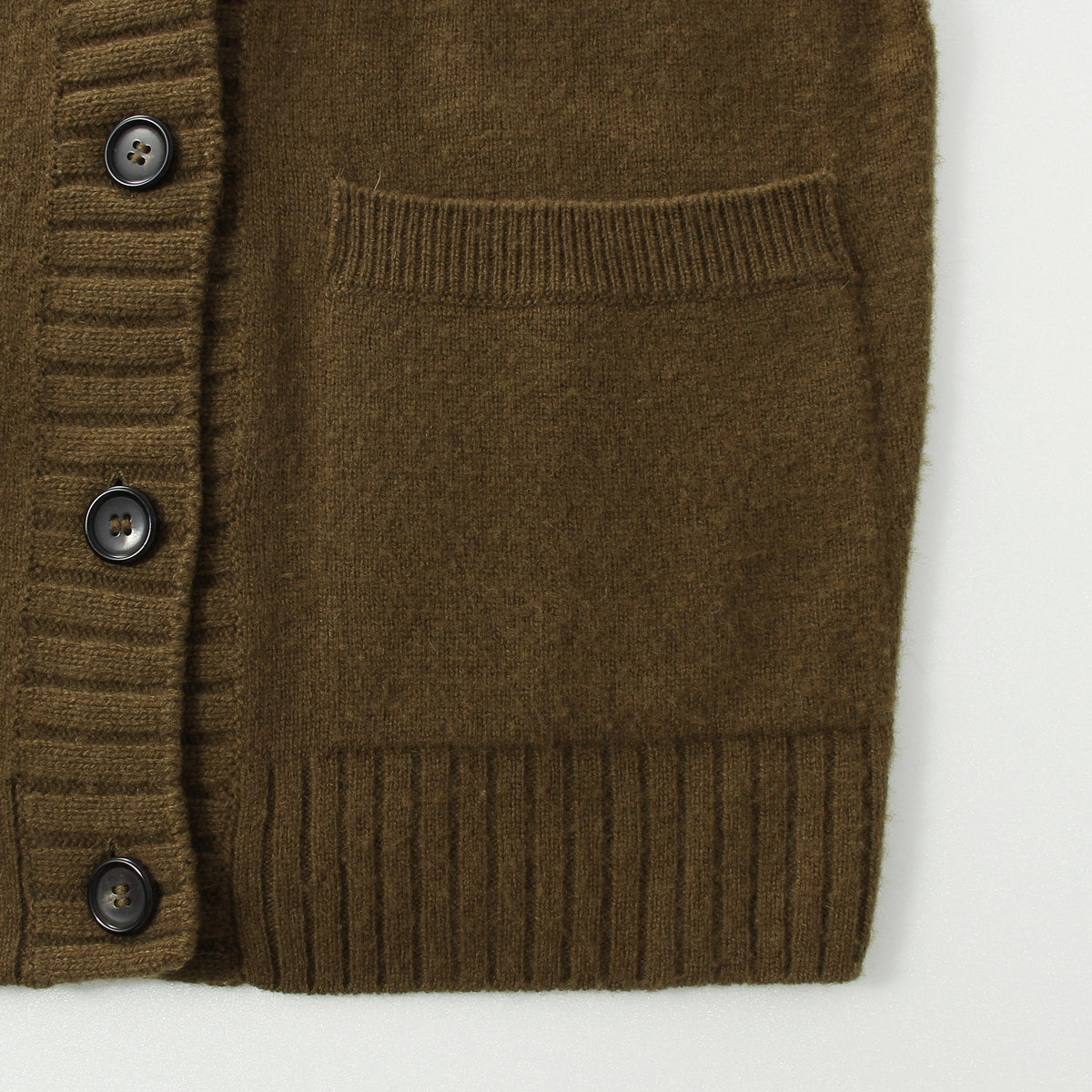 TWISTED CASHMERE WOOL CARDIGAN KNIT