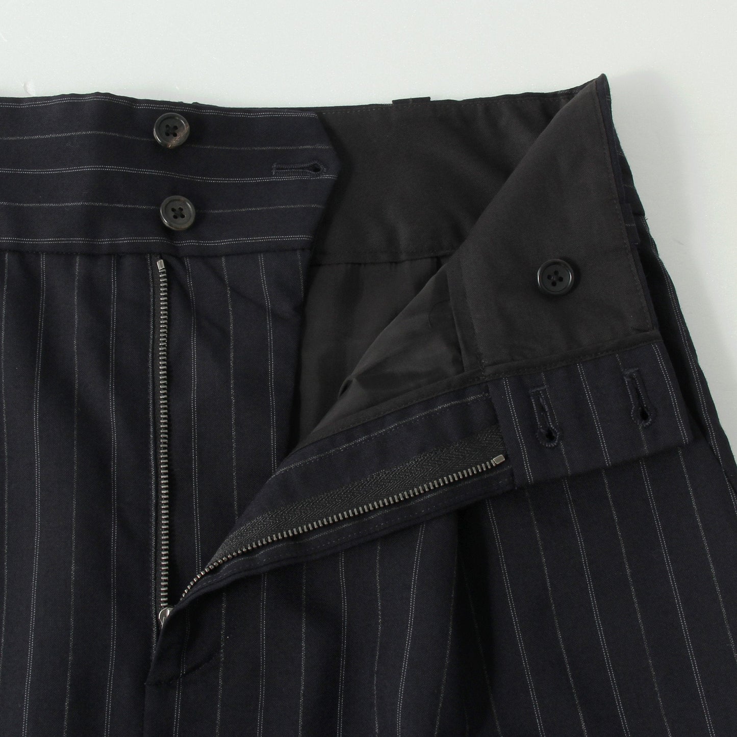 DECO PINSTRIPE WOOL SKIRT