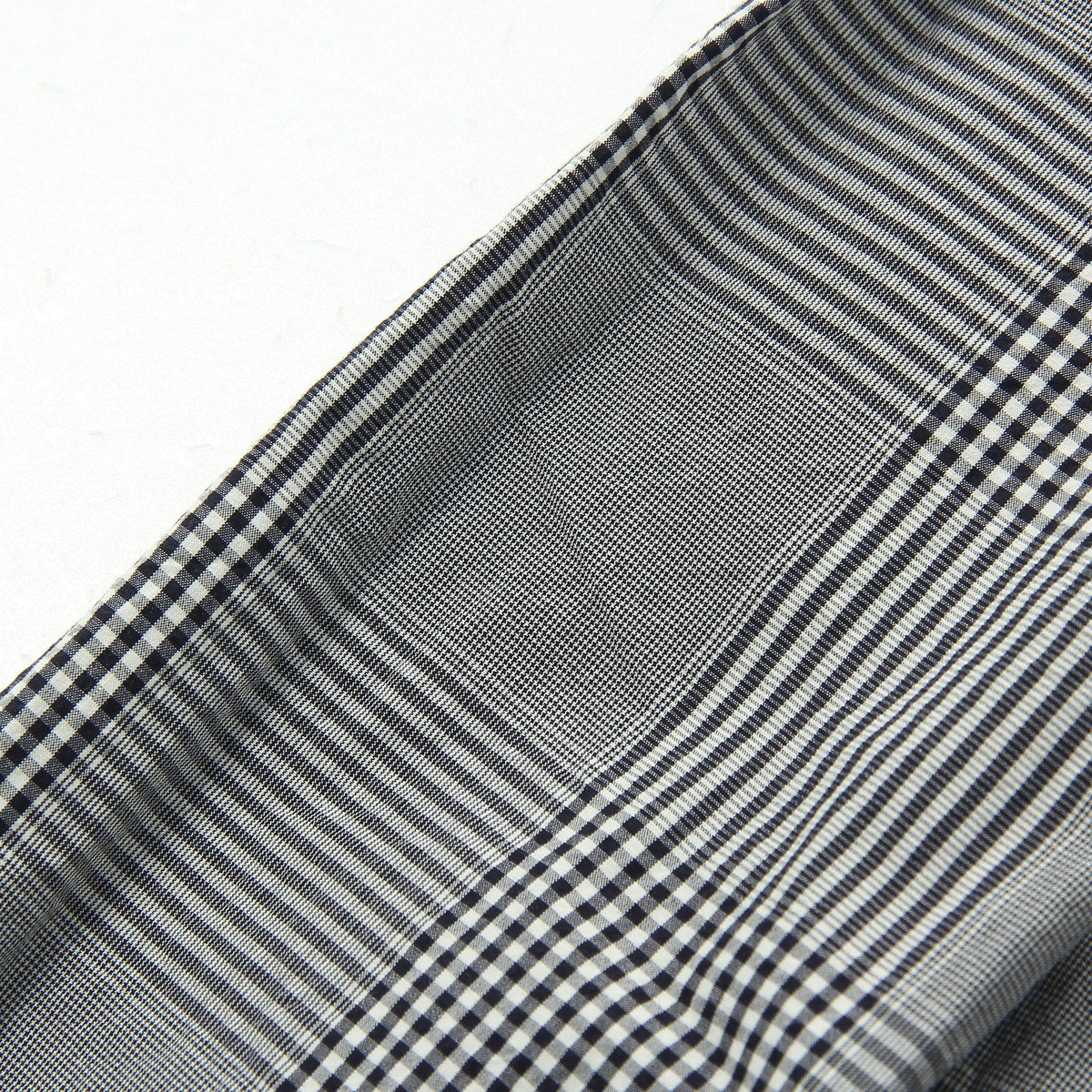 GINGHAM OVERCHECK COTTON SKIRT