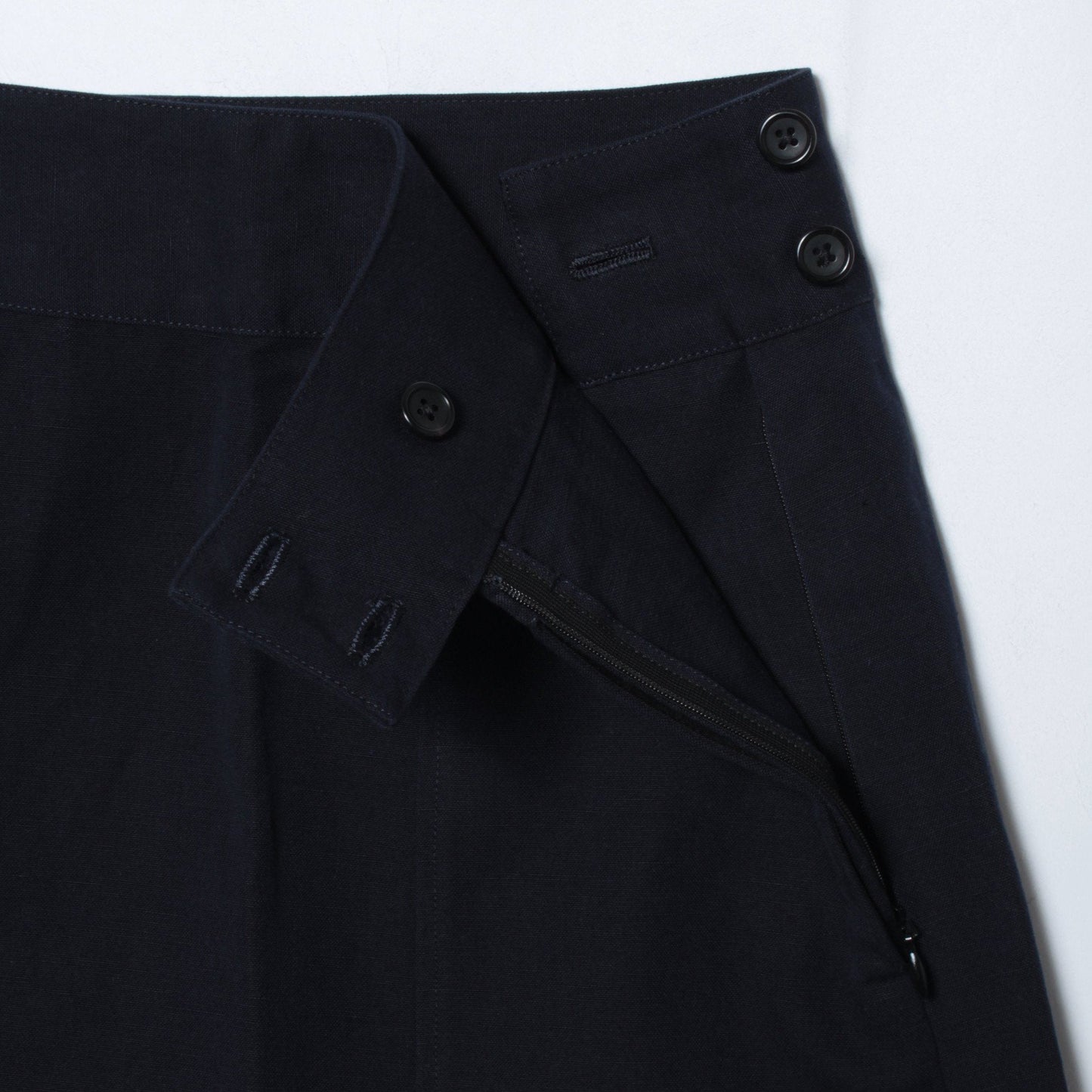 COTTON LINEN CANVAS SKIRT