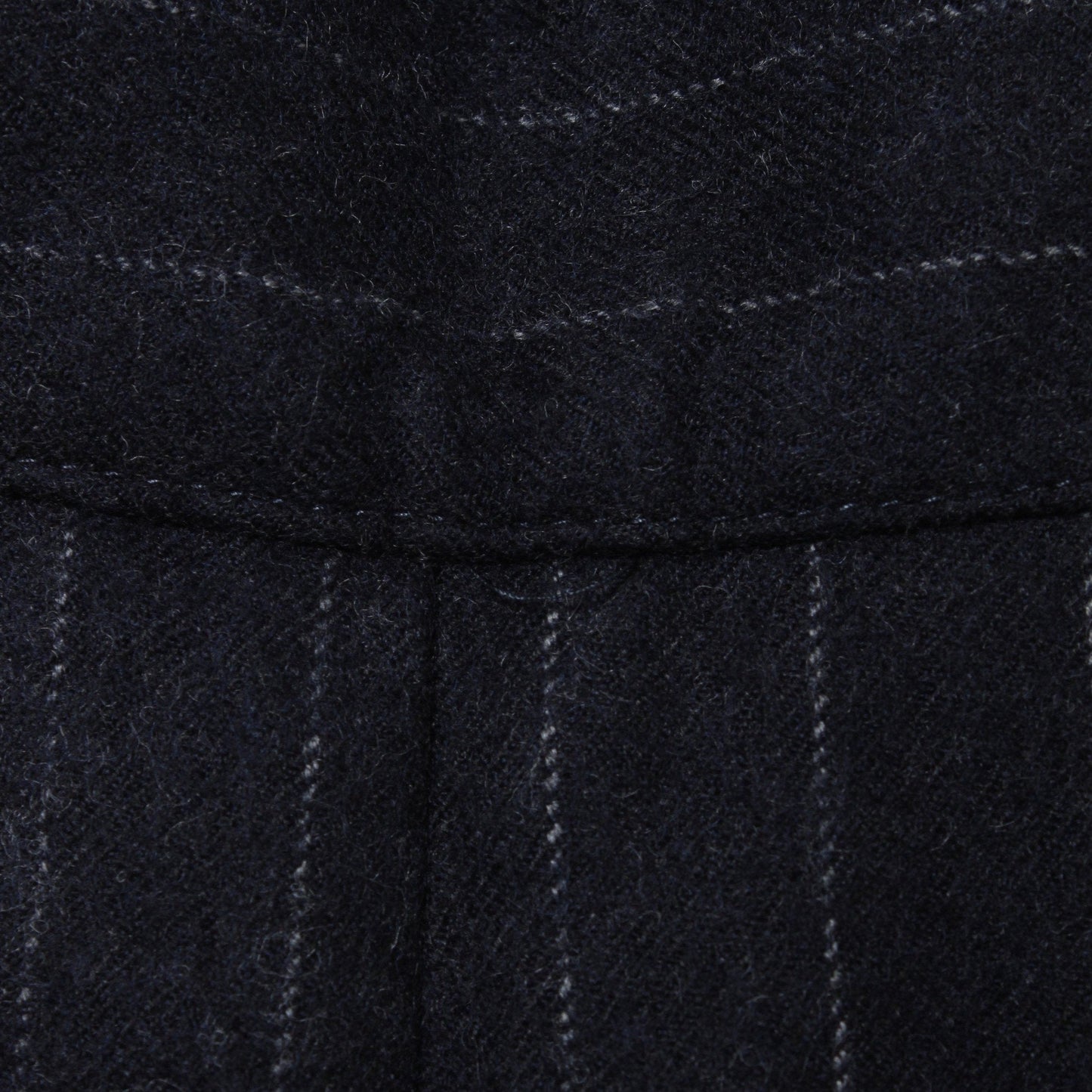 WORSTED WOOL PINSTRIPE TROUSERS