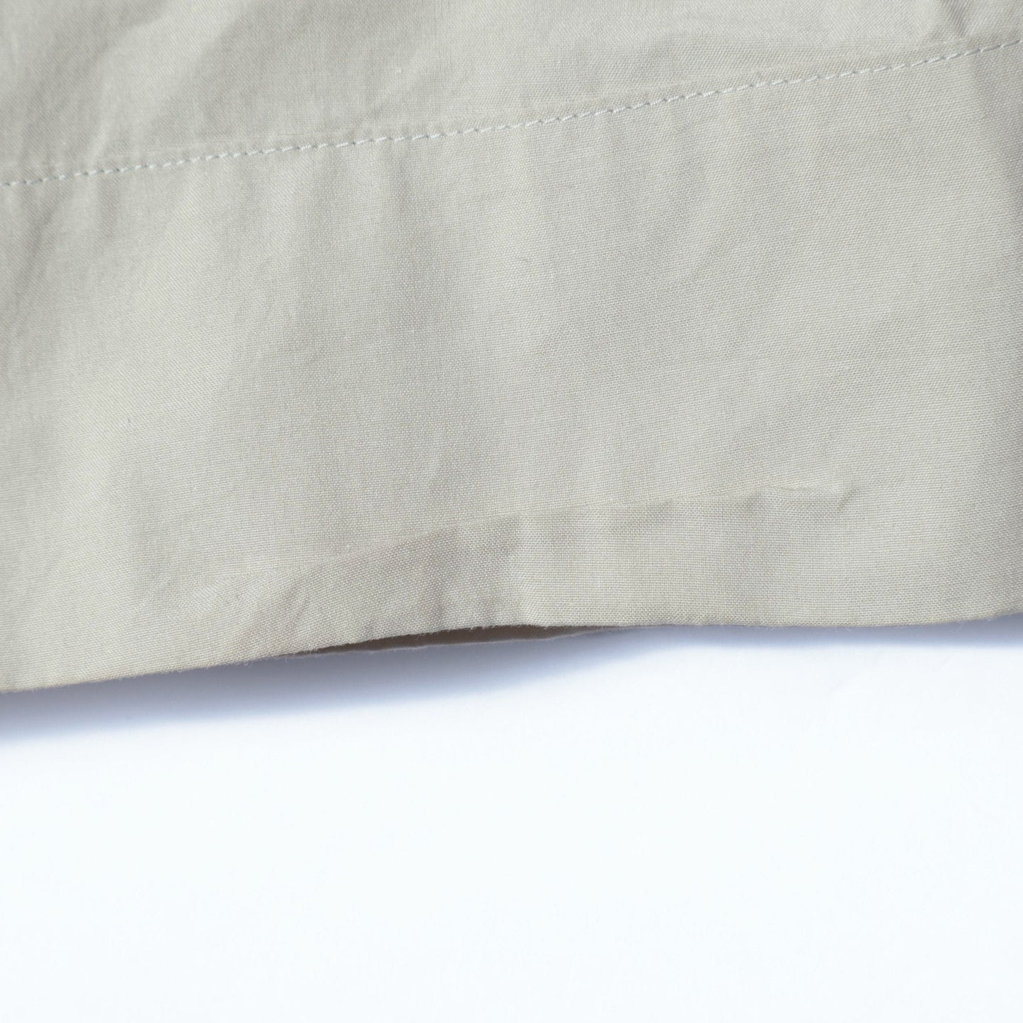 WASHED COTTON POPLIN TROUSERS