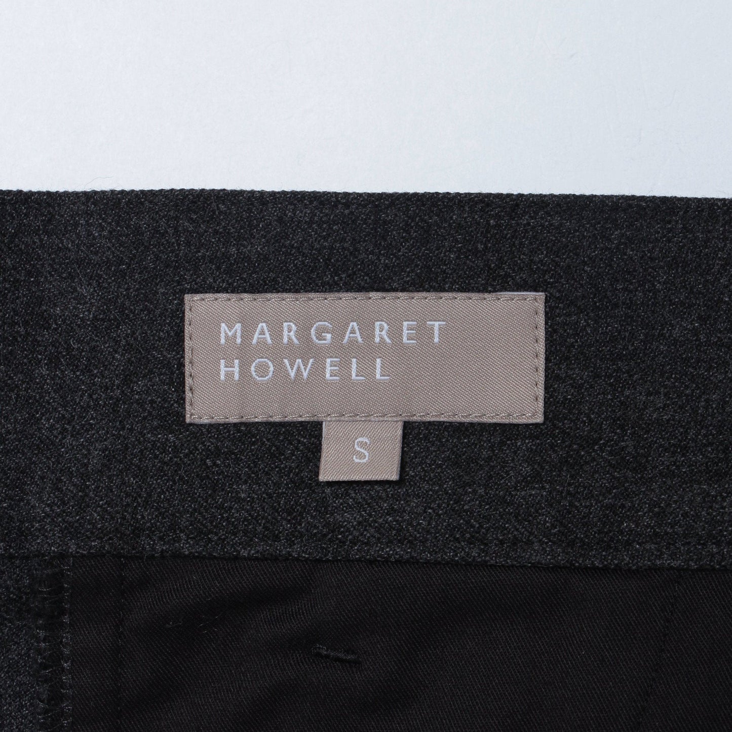BRUSHED WOOL COTTON TWILL TROUSERS