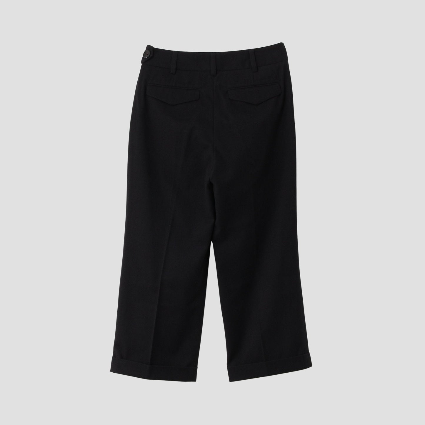 BRUSHED COTTON WOOL TROUSERS