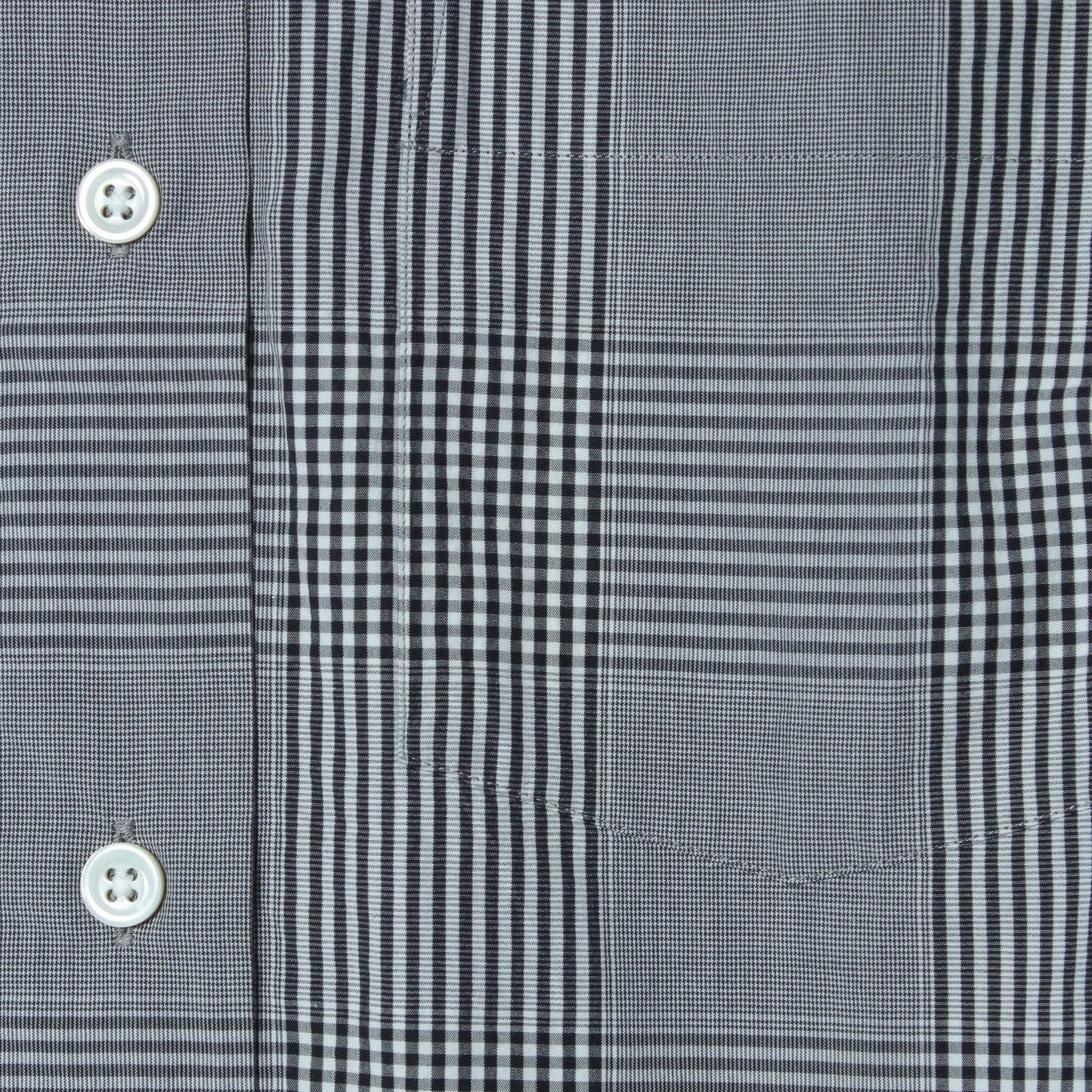 GINGHAM OVERCHECK COTTON SHIRT