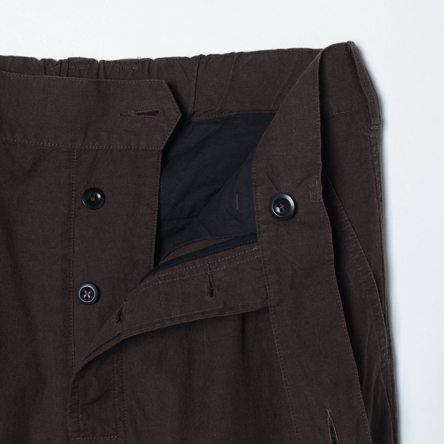OVERDYE MELANGE COTTON LINEN TROUSERS