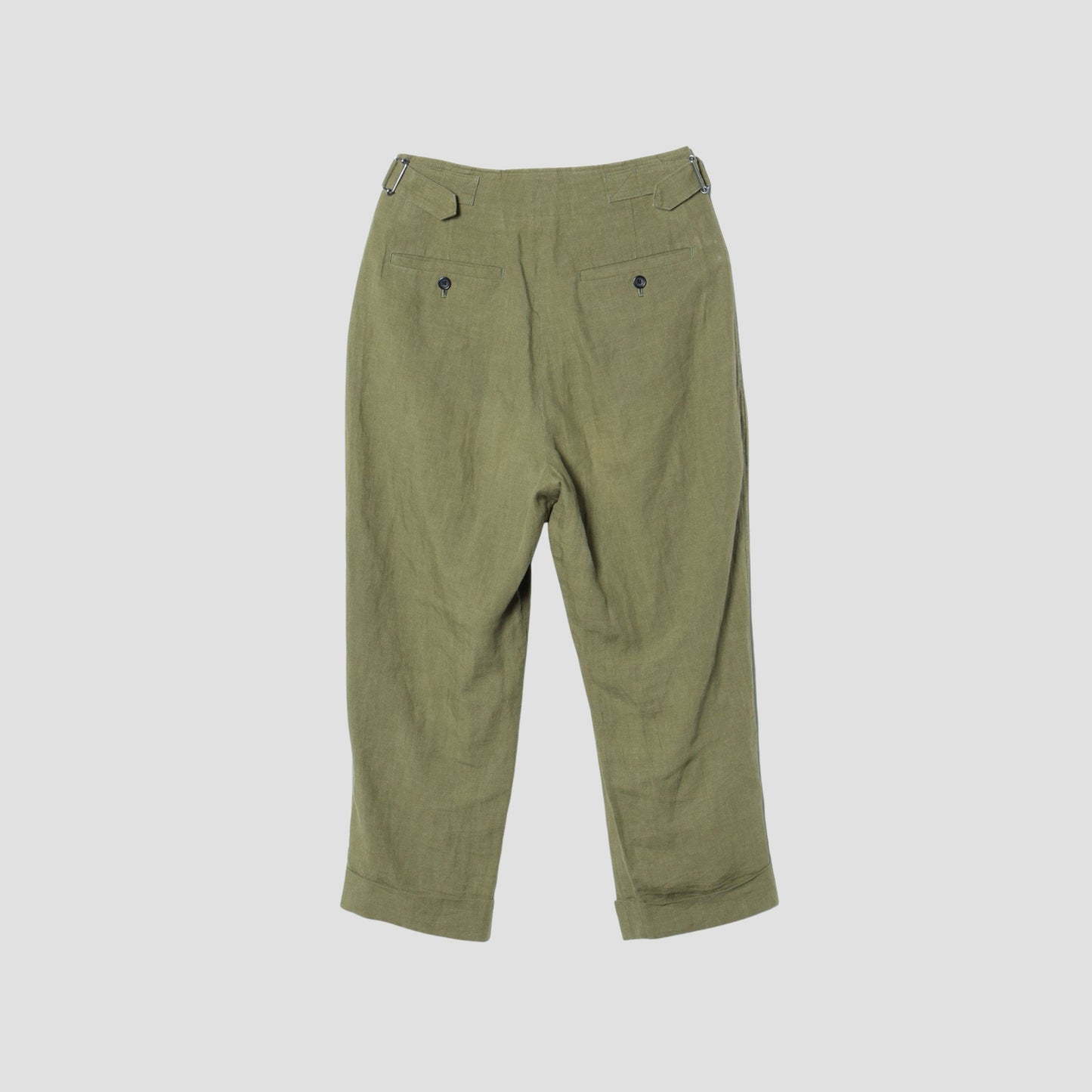 YARN DYED LINEN TROUSERS