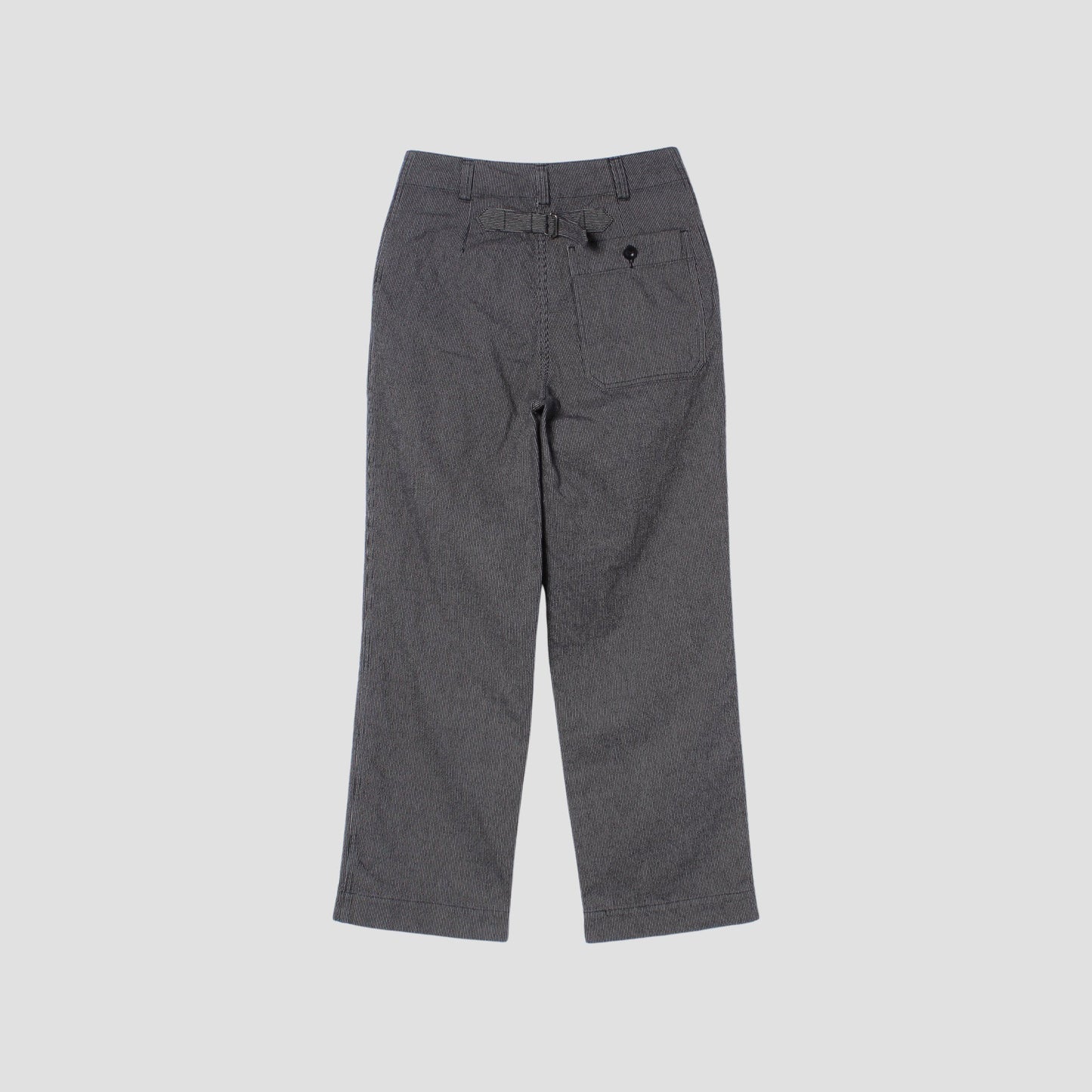 WORKWEAR STRIPE COTTON LINEN TROUSERS