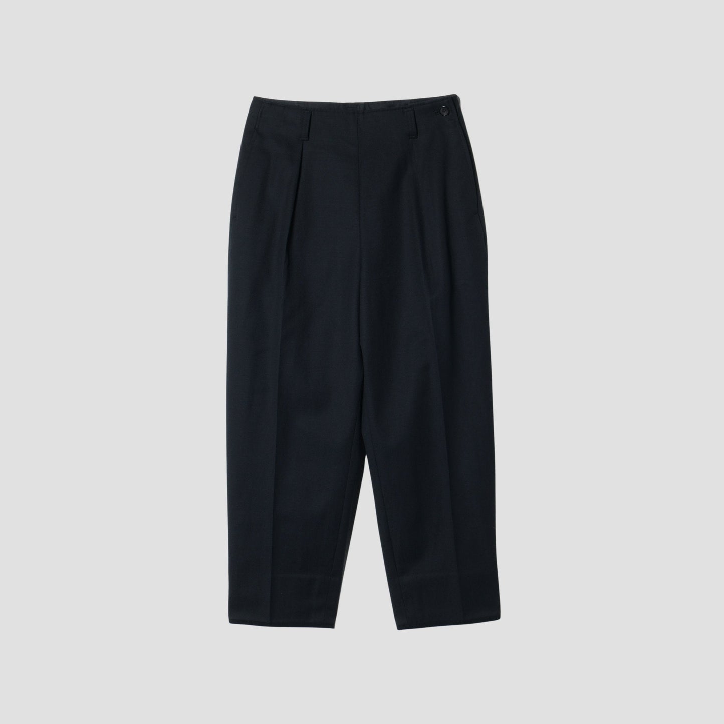 WHIPCORD WOOL COTTON TROUSERS