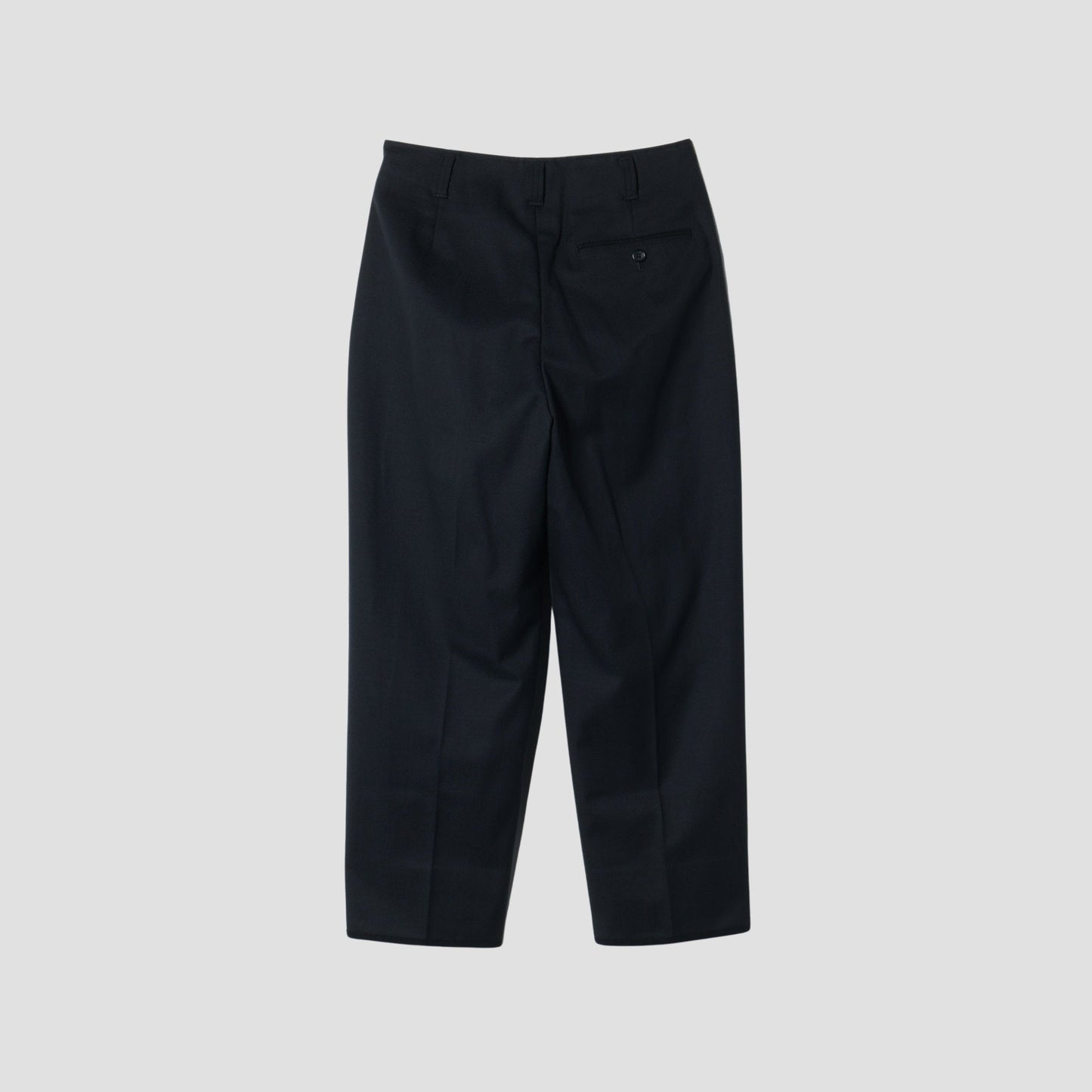 WHIPCORD WOOL COTTON TROUSERS