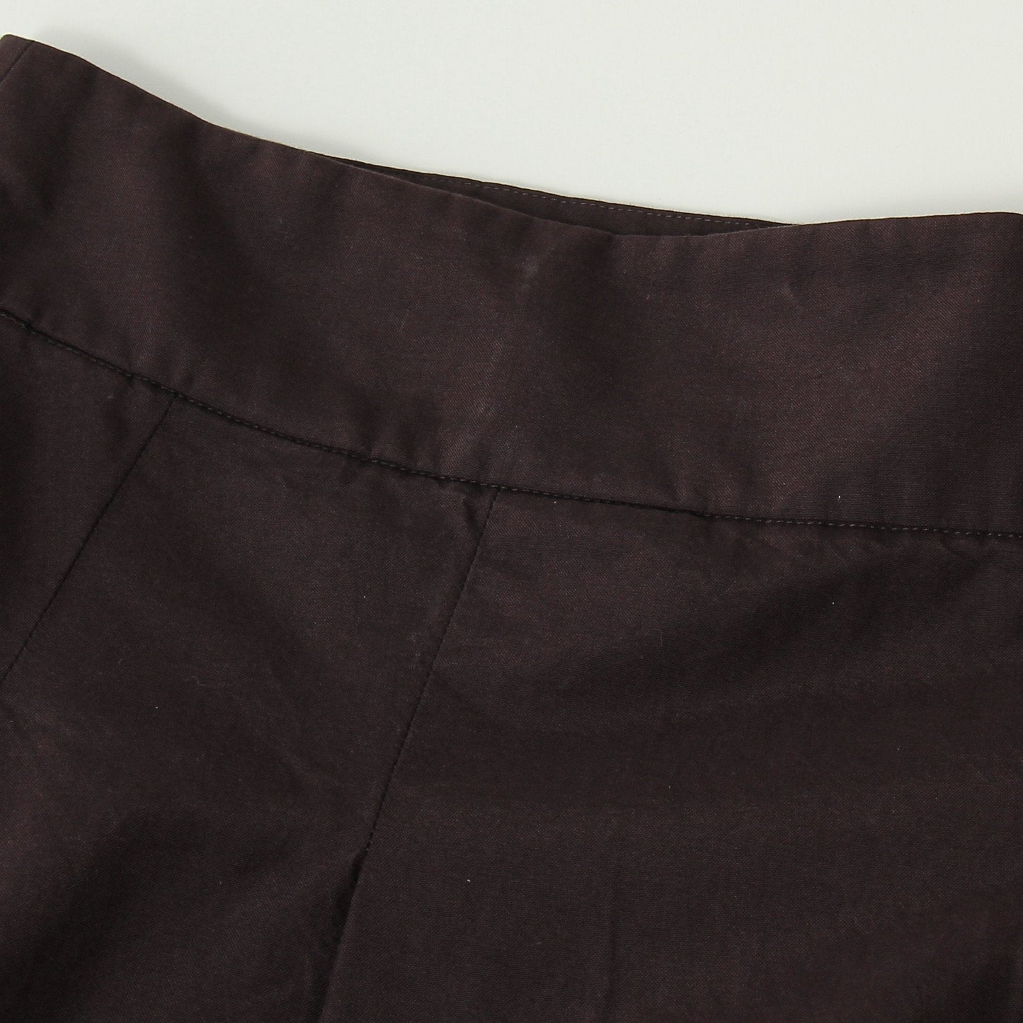 SILK COTTON POPLIN SKIRT