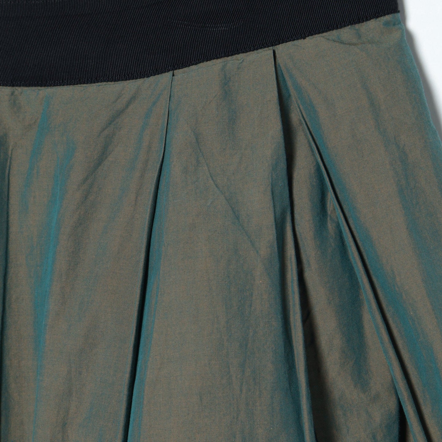 YARN DYED COTTON POPLIN SKIRT