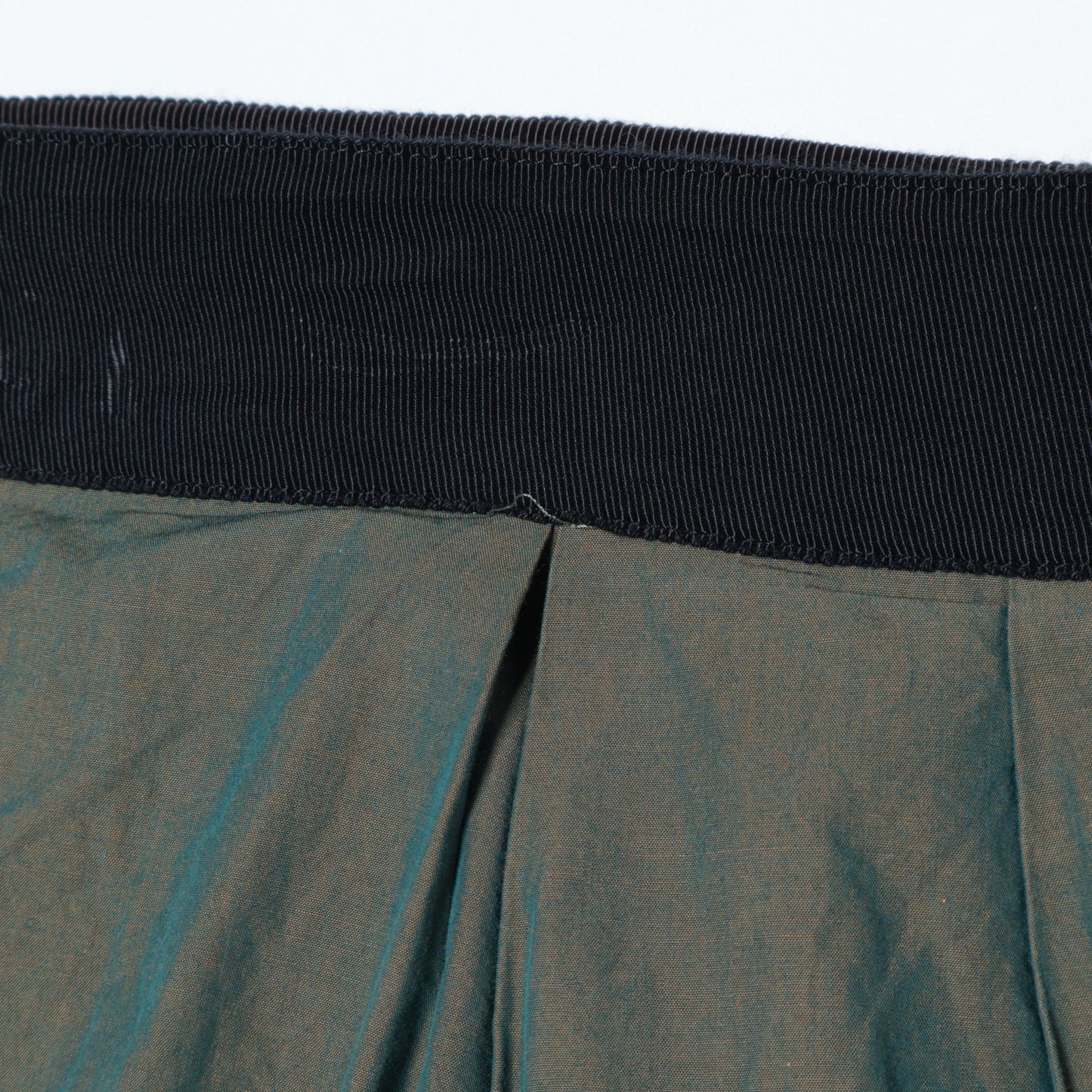 YARN DYED COTTON POPLIN SKIRT