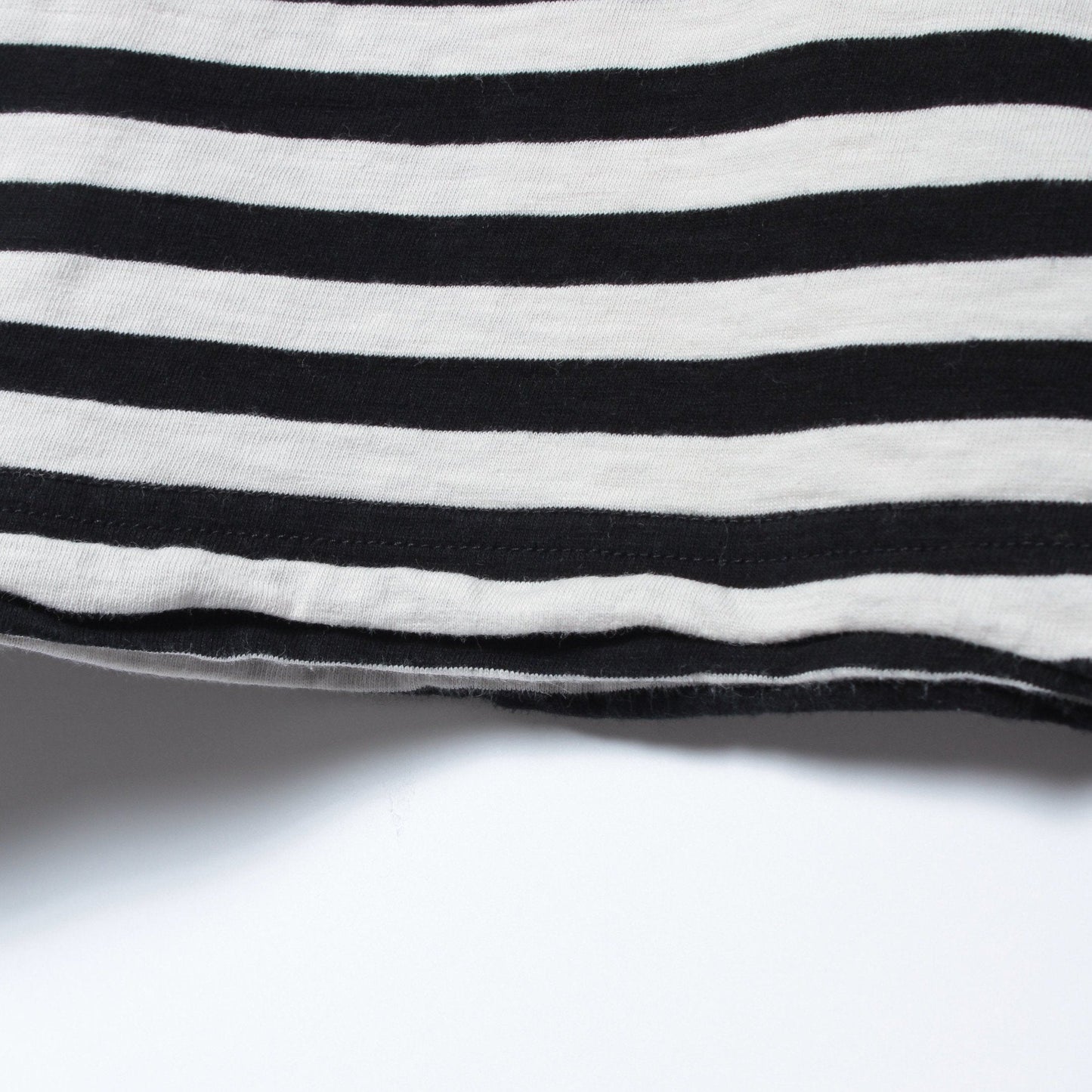 ROUGH COTTON STRIPE JERSEY
