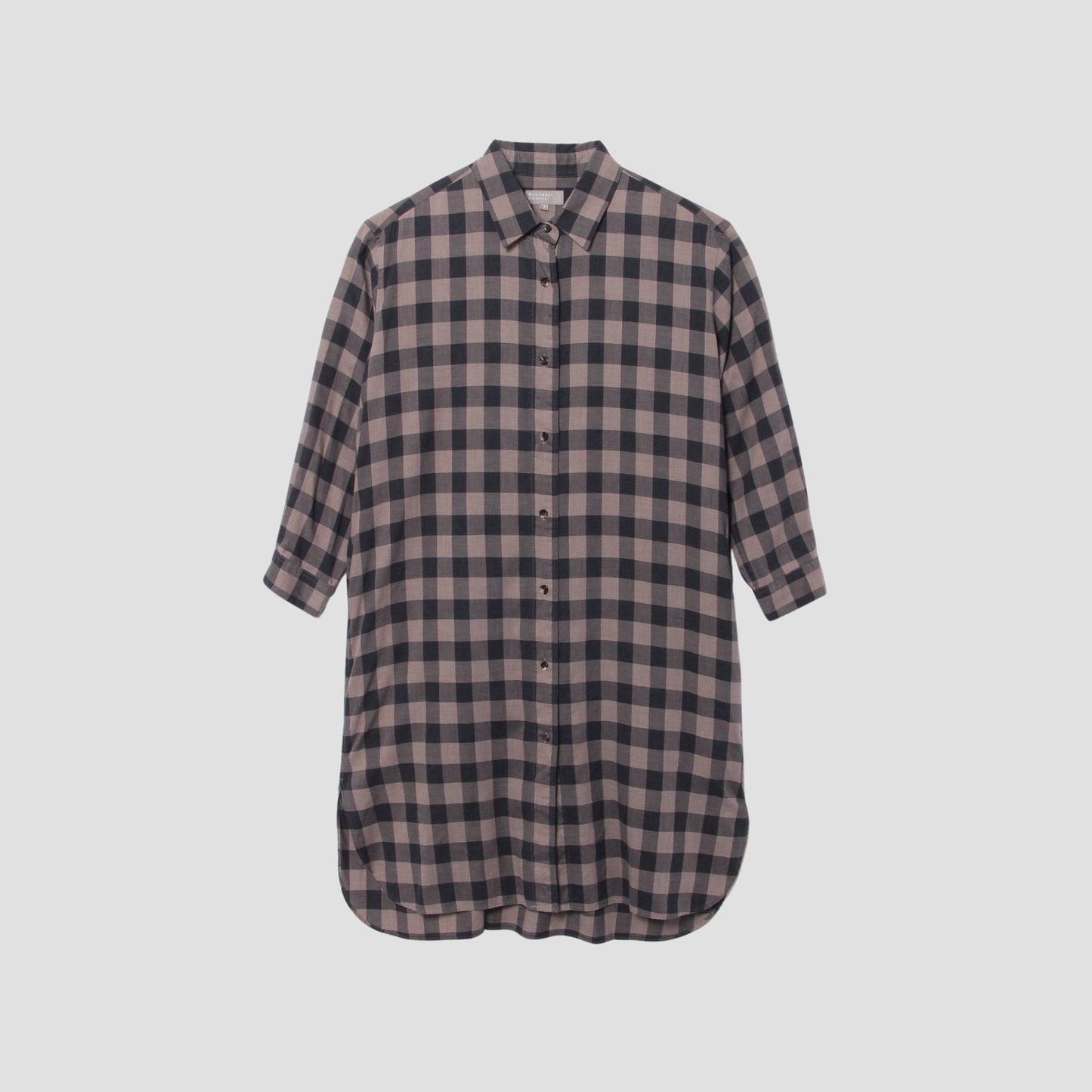 LARGE GINGHAM COTTON DRESS