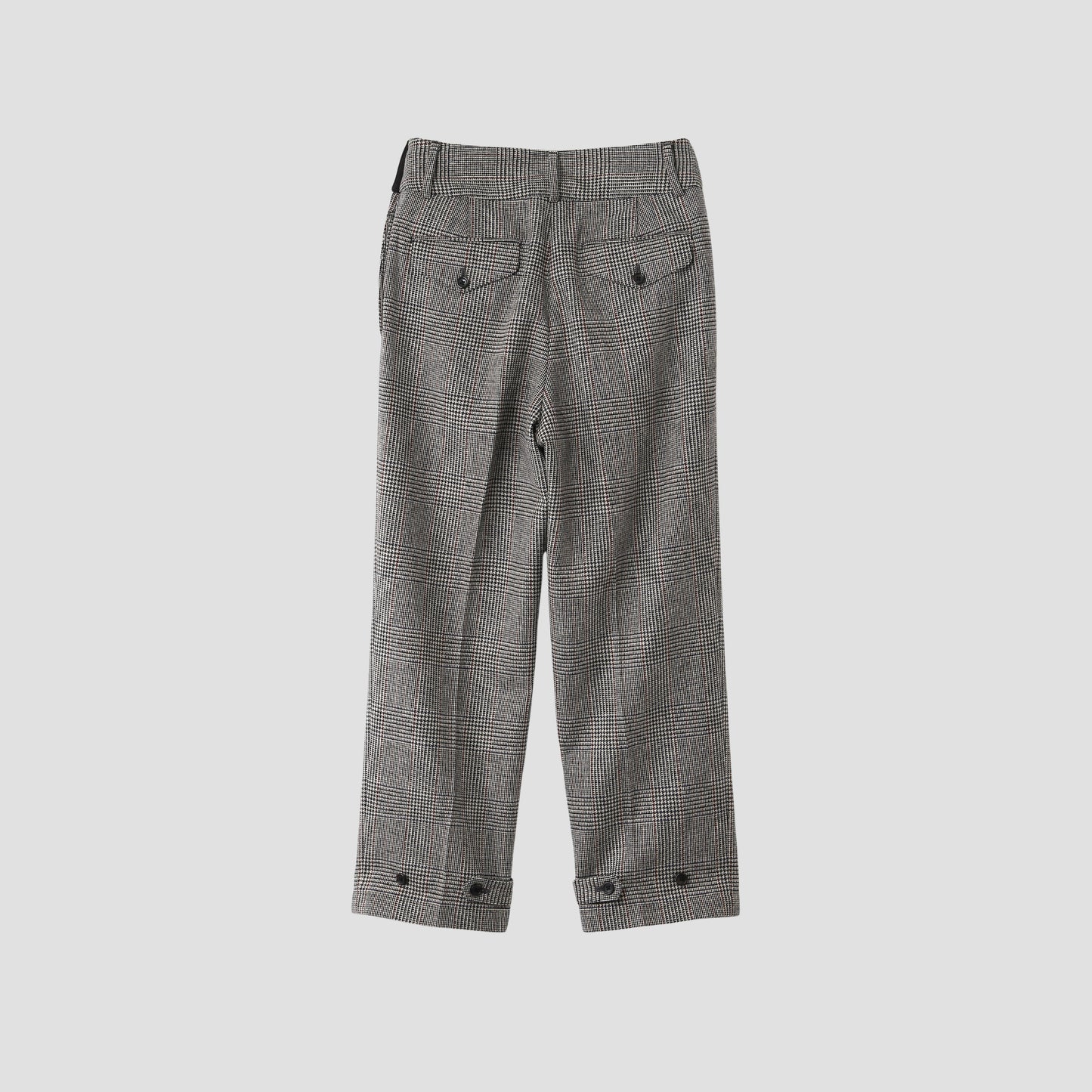 MULTI CHECK WOOL TROUSERS