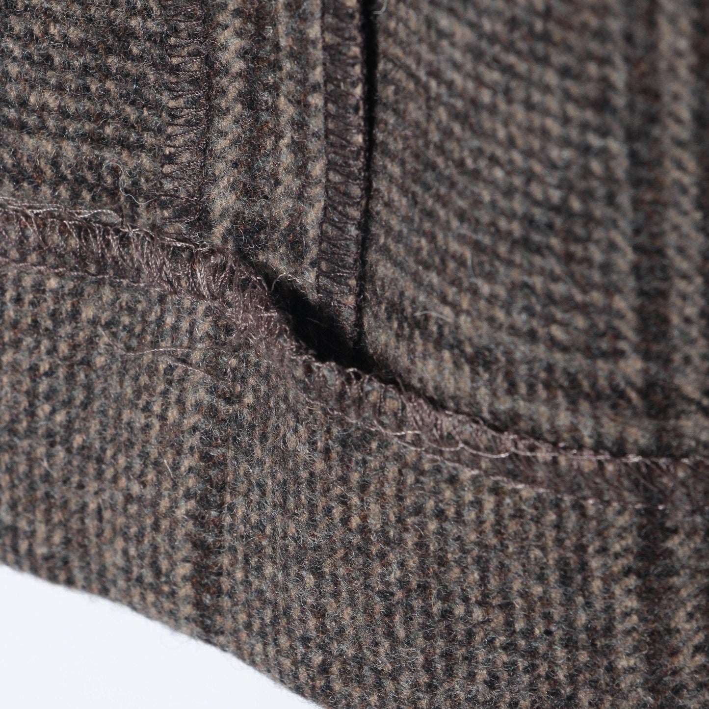 CHECK WOOL TROUSER TROUSERS