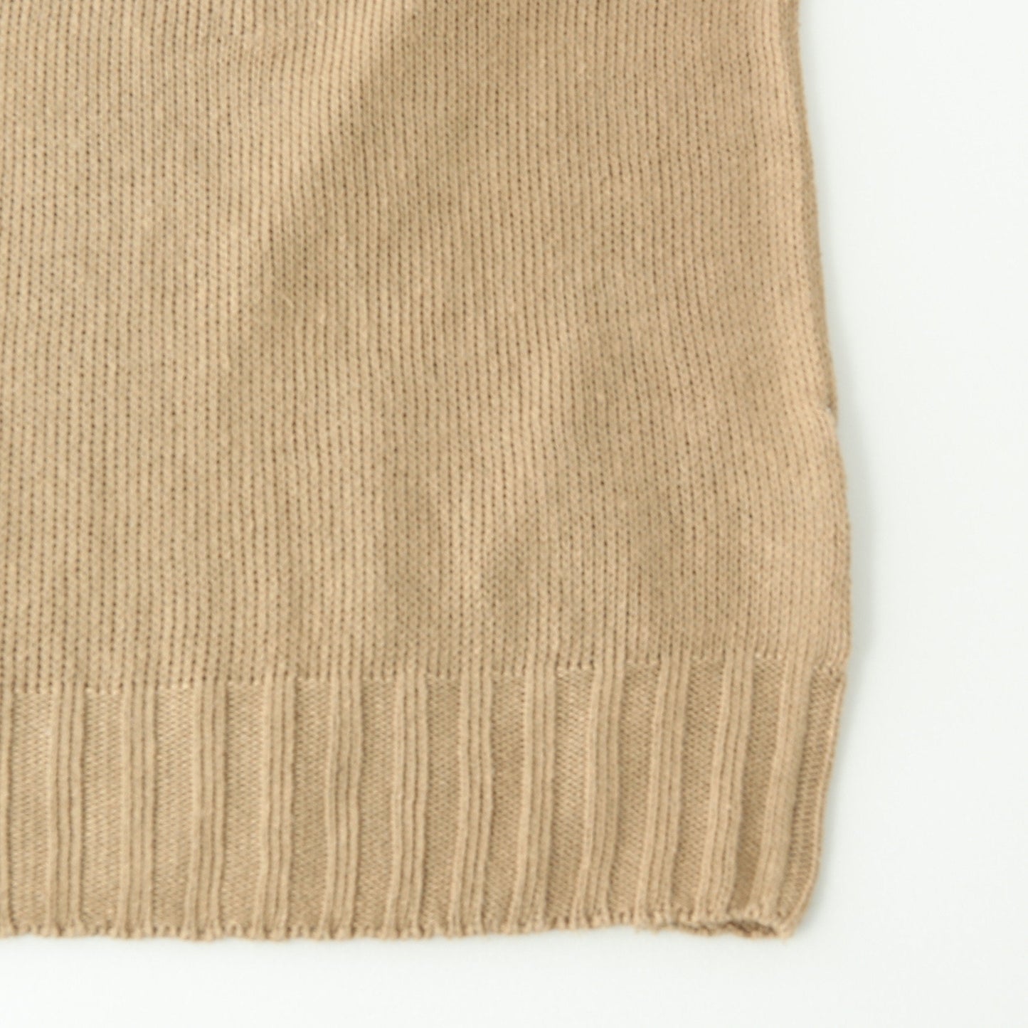 LINEN COTTON WIDE ROLL NECK KNIT