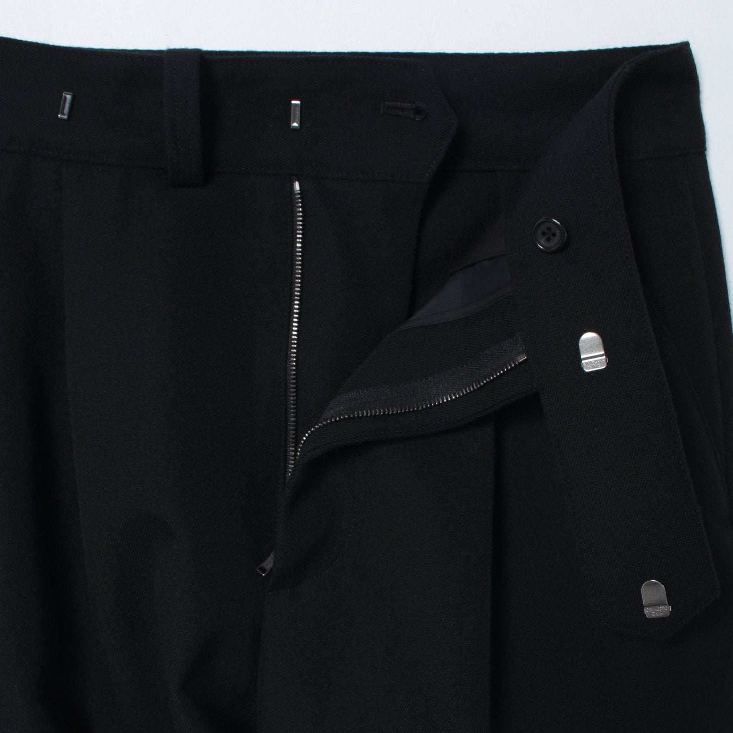 WOOL GABARDINE TROUSERS