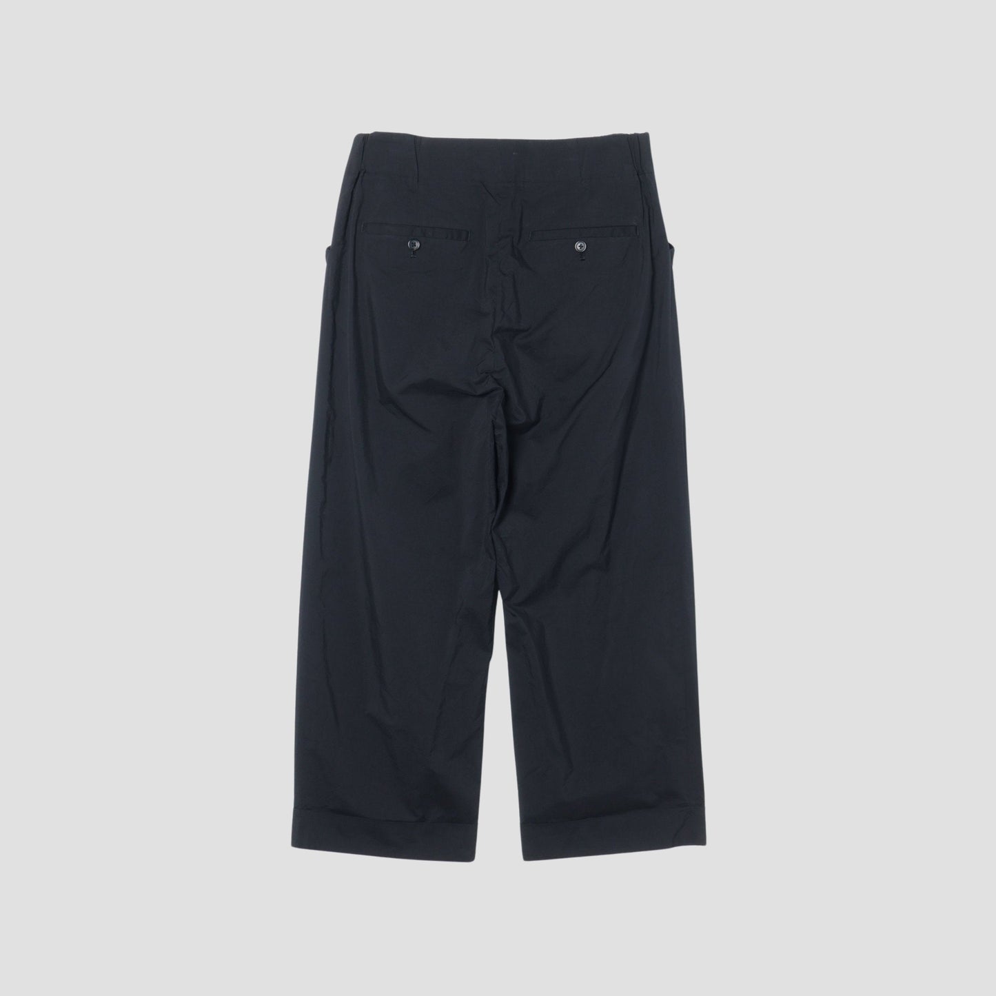 COTTON SILK POPLIN TROUSERS