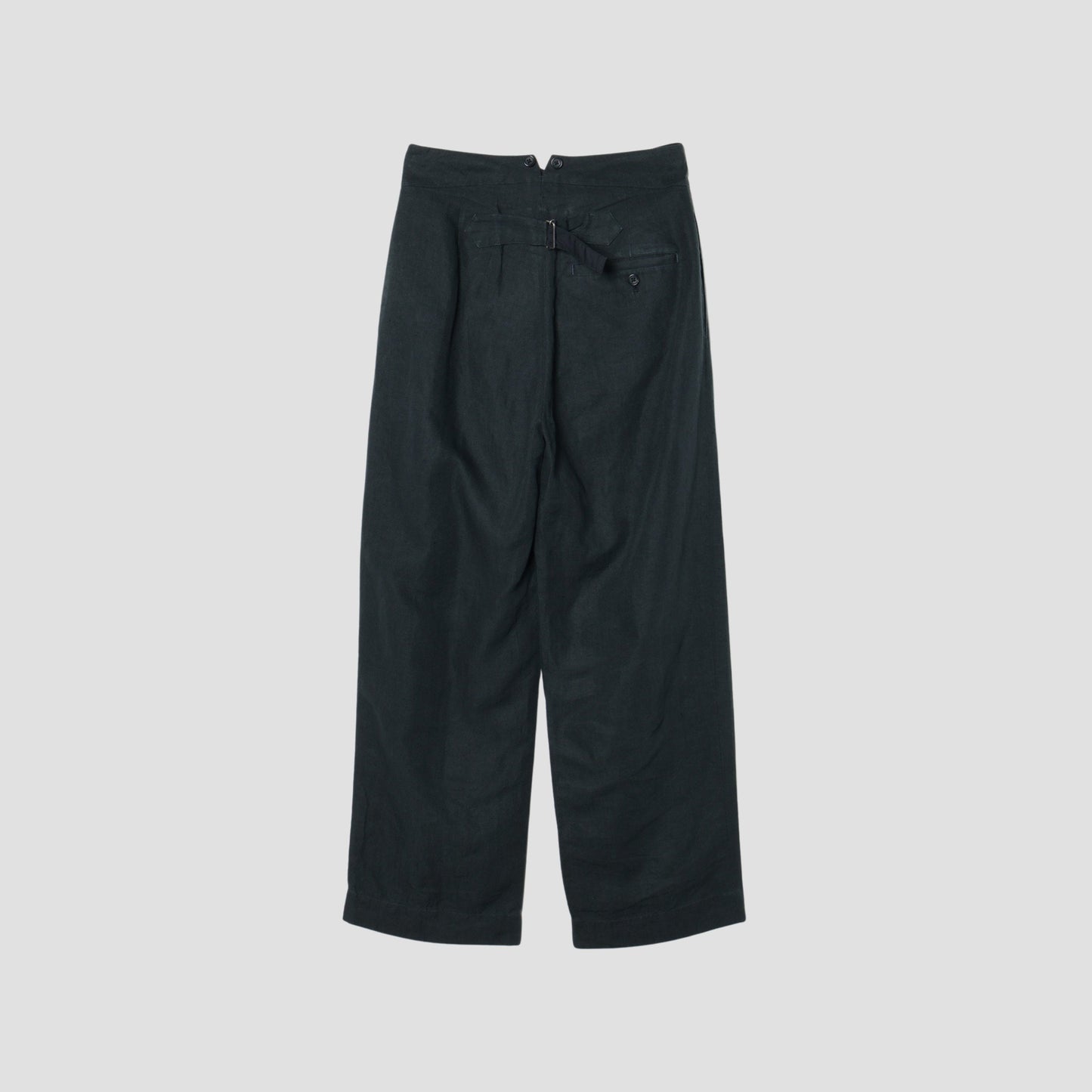 MATT LINEN POPLIN TROUSERS
