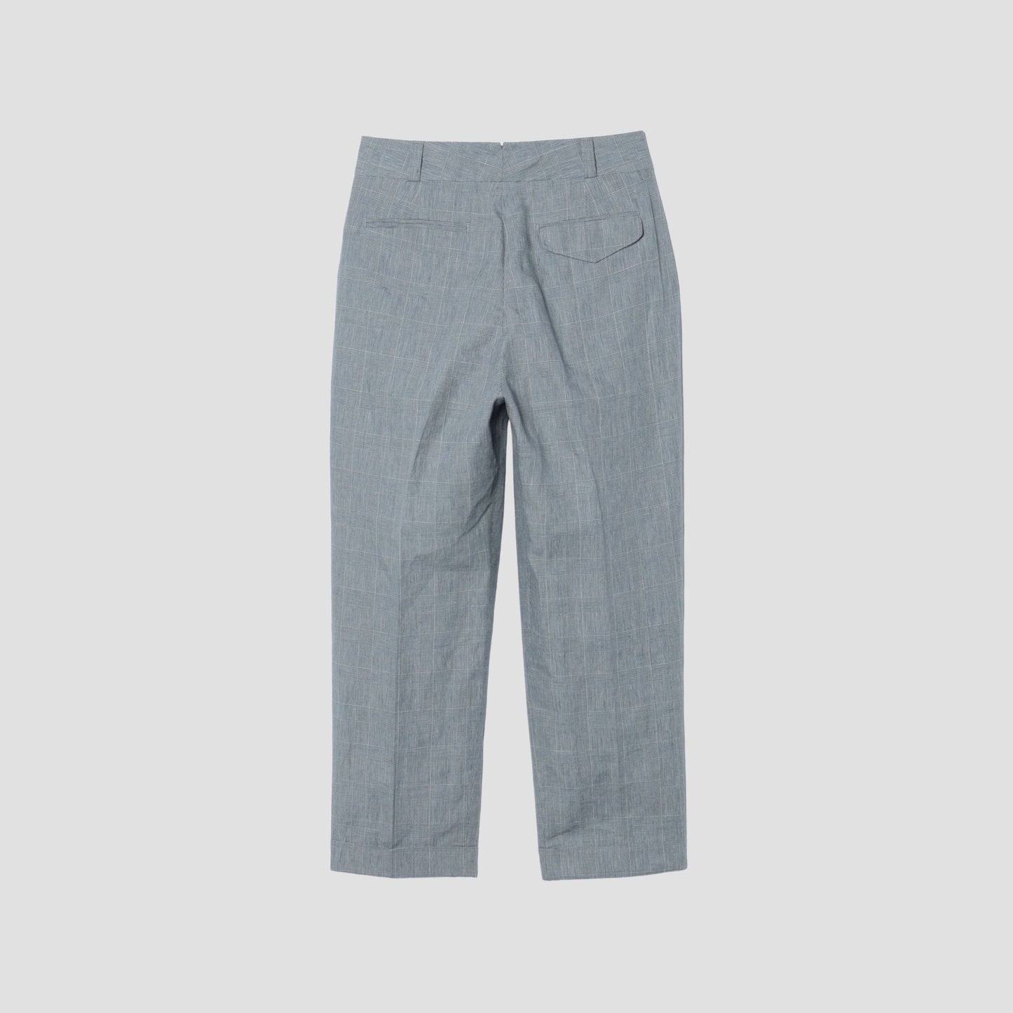 PRINCE OF WALES LINEN TROUSERS
