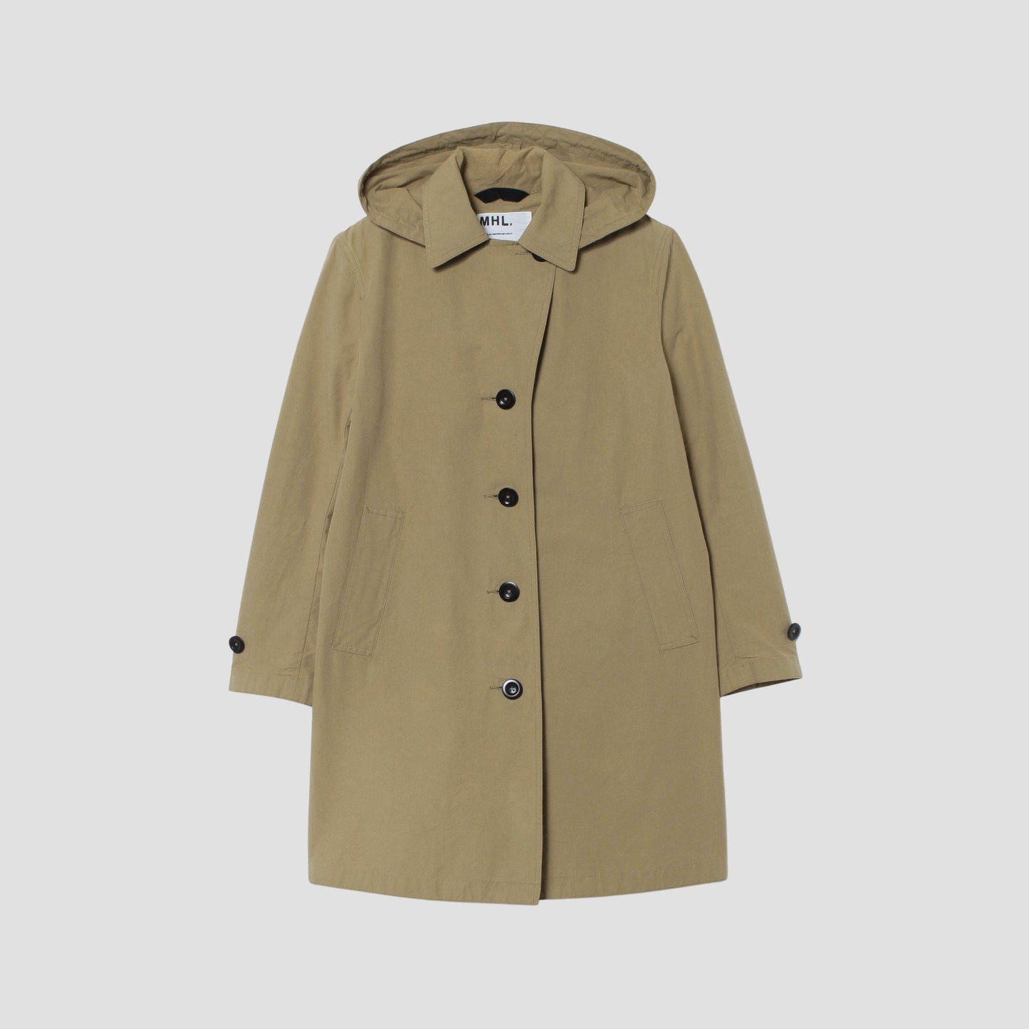 WASHED COTTON POPLIN COAT